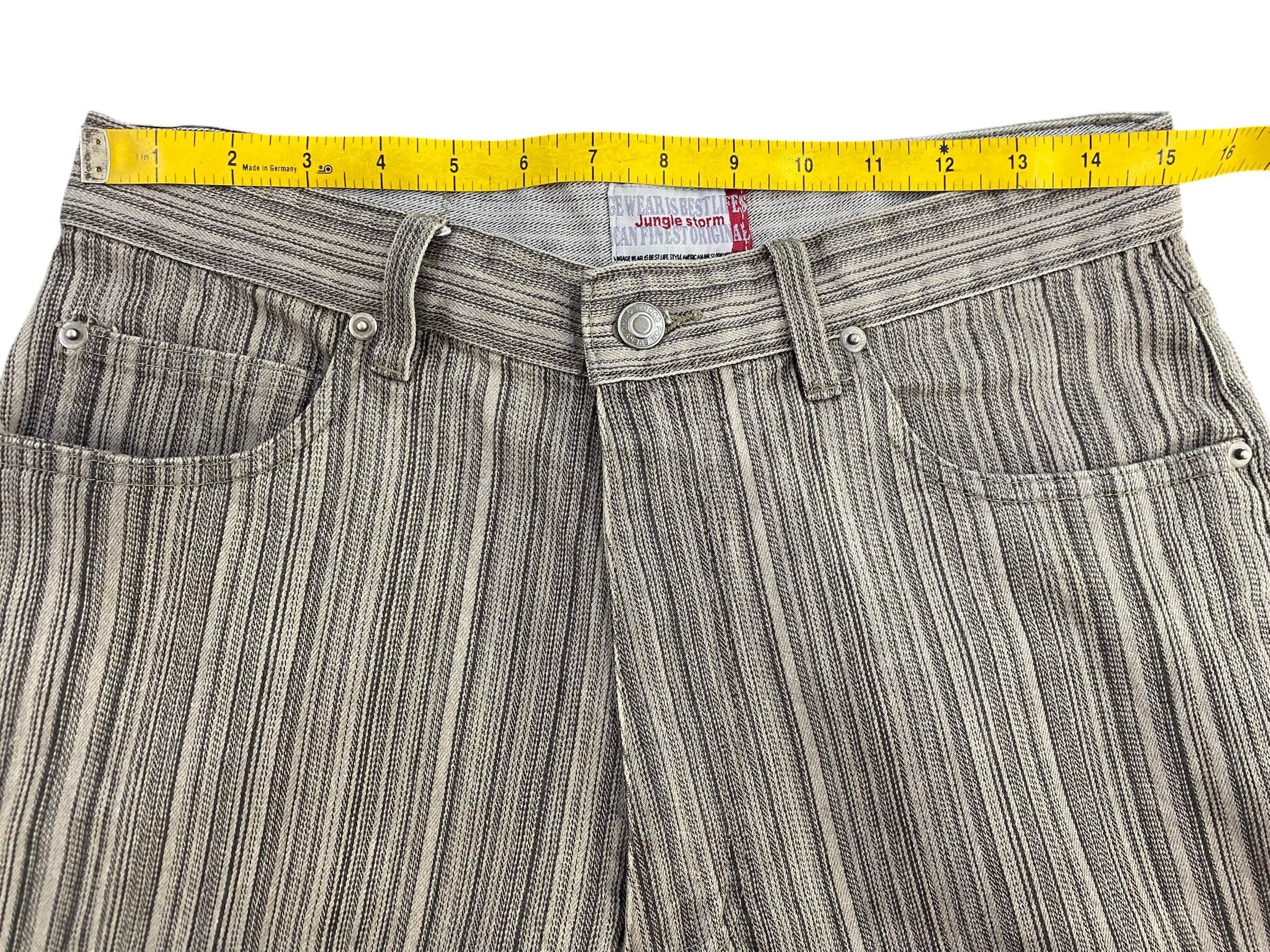 Japanese Brand Jungle Storm Jeans Stripes Hickory Jeans Size US 30 / EU 46 - 12 Thumbnail