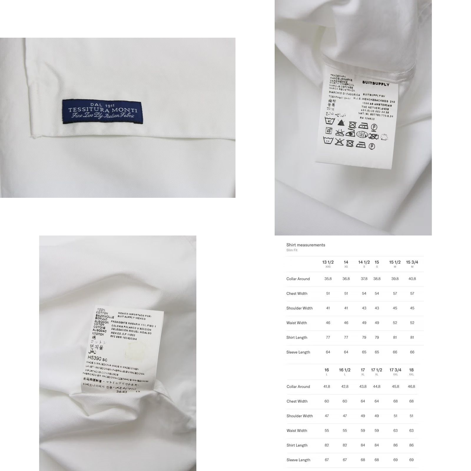 Suitsupply SUITSUPPLY Shirt Men's Cotton Button Up 38-7 / 15L Egyptian Size US M / EU 48-50 / 2 - 8 Thumbnail