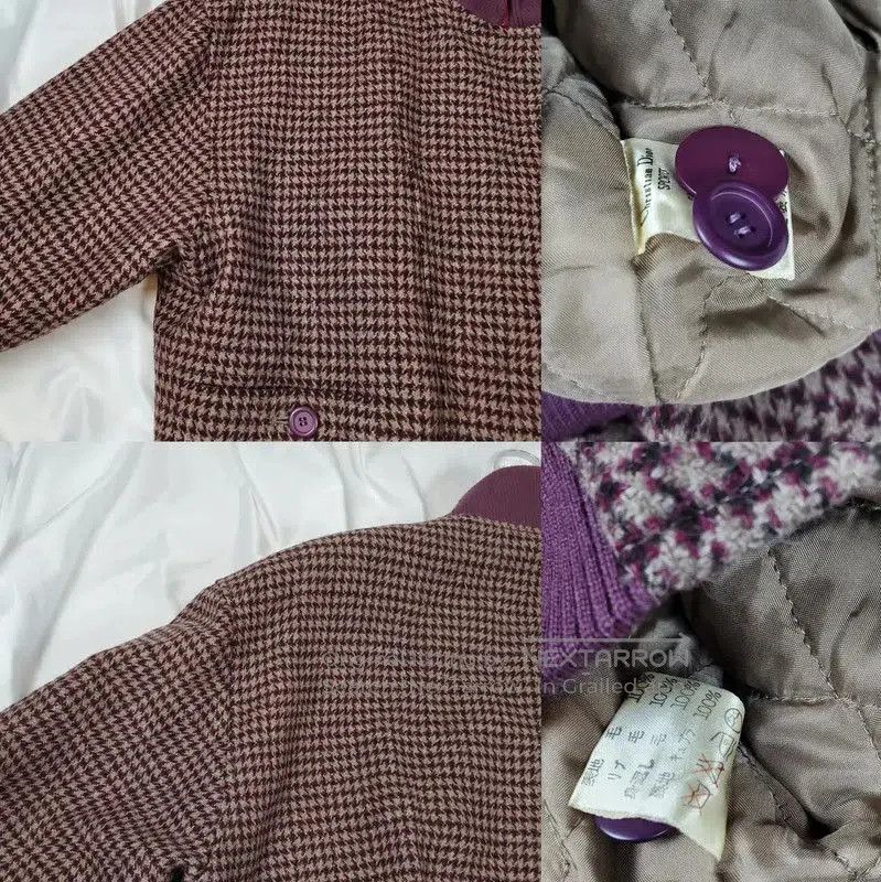 Dior Dior Purple Houndstooth Wool Women’s Jacket . Size M / US 6-8 / IT 42-44 - 5 Thumbnail