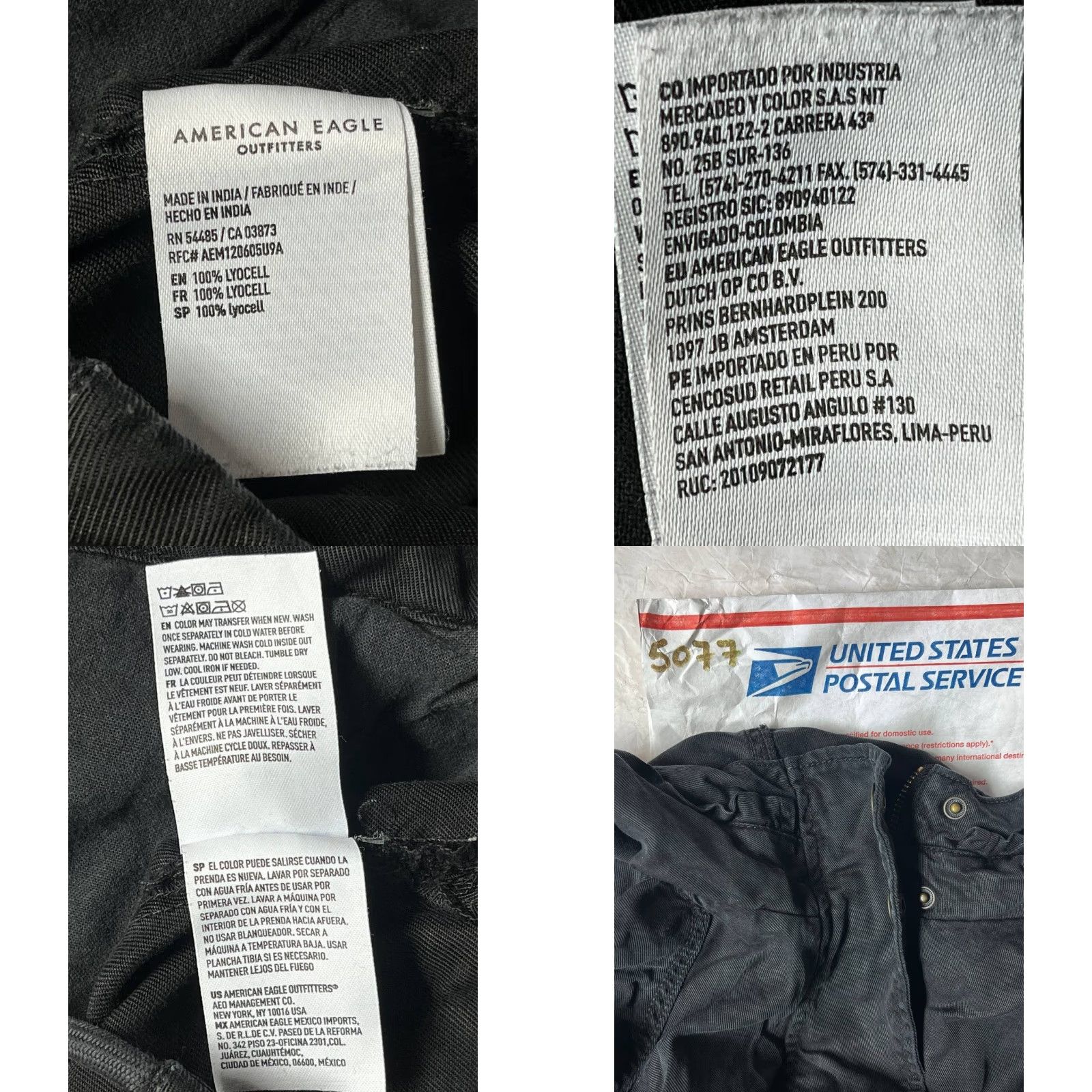 American Eagle Outfitters American Eagle Outfitters Jacket Mens Size S Lined Utility Pockets Zip Black Cotton Flannel Military Style Size US S / EU 44-46 / 1 - 8 Thumbnail