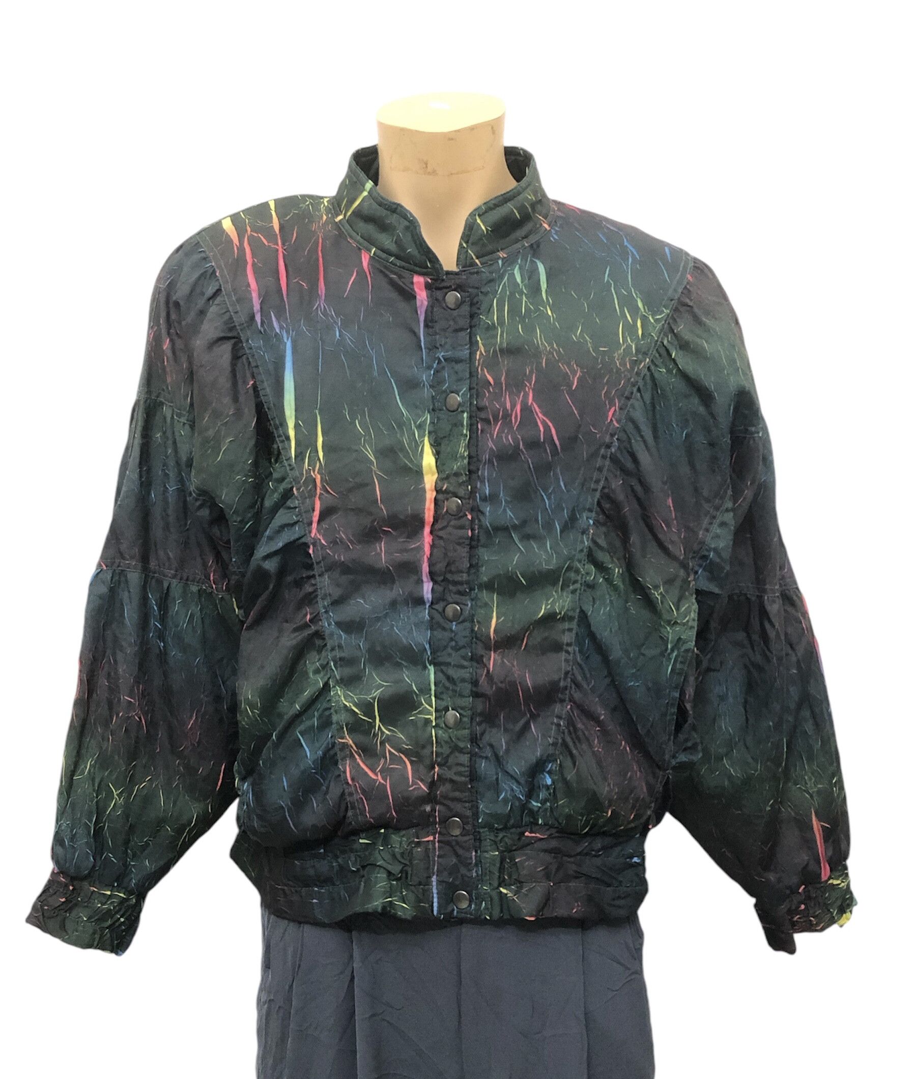 Andreluciano × Designer × Vintage Vintage 90s Andreluciano Black Scratched Design Size L / US 10 / IT 46 - 2 Thumbnail