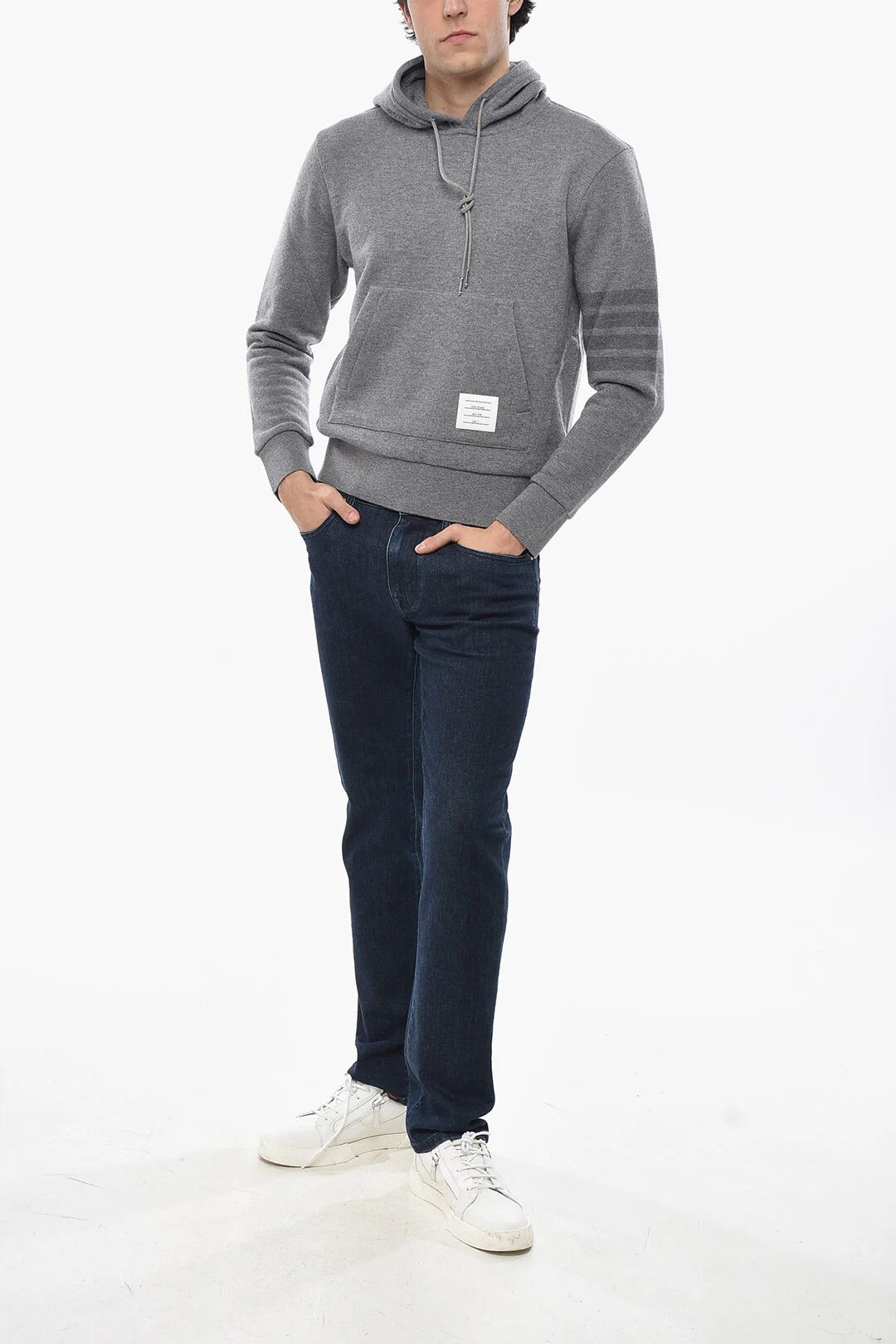 Thom Browne og1mm0426 Virgin Wool Sweater in Grey Size US M / EU 48-50 / 2 - 4 Thumbnail