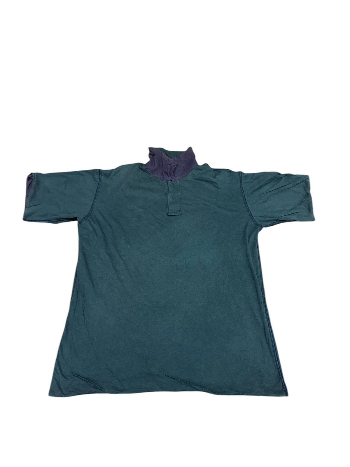 Homme Plisse Issey Miyake × Issey Miyake × Vintage Vintage Issey Miyake Polo Shirt Green Inside Size US L / EU 52-54 / 3 - 5 Thumbnail