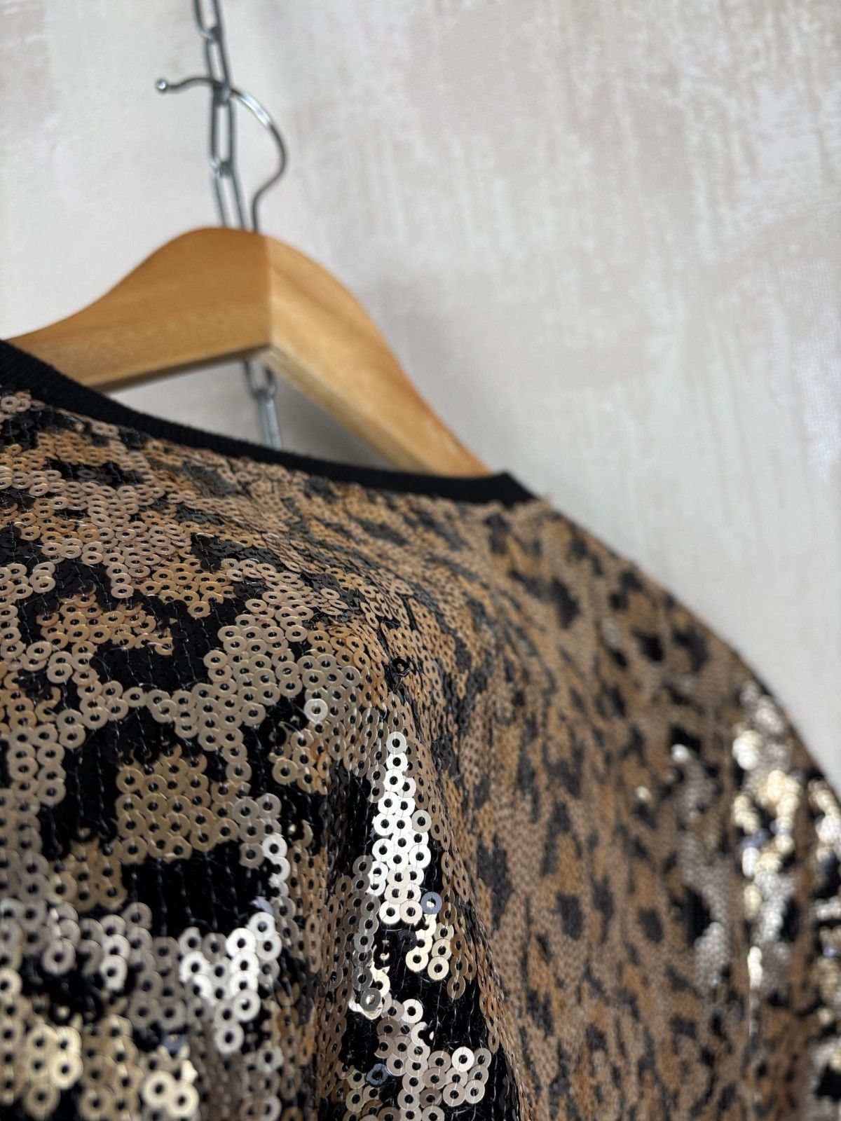 Jaded London Jaded London Sequin Top T-Shirt Gold Glam Party Festival Size US L / EU 52-54 / 3 - 17 Thumbnail