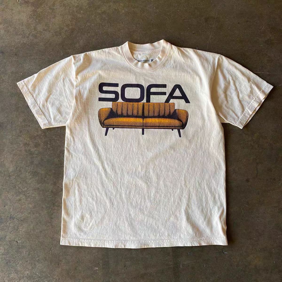 Japanese Brand White street fashion sofa pattern cotton t-shirt3 Size US M / EU 48-50 / 2 - 1 Thumbnail