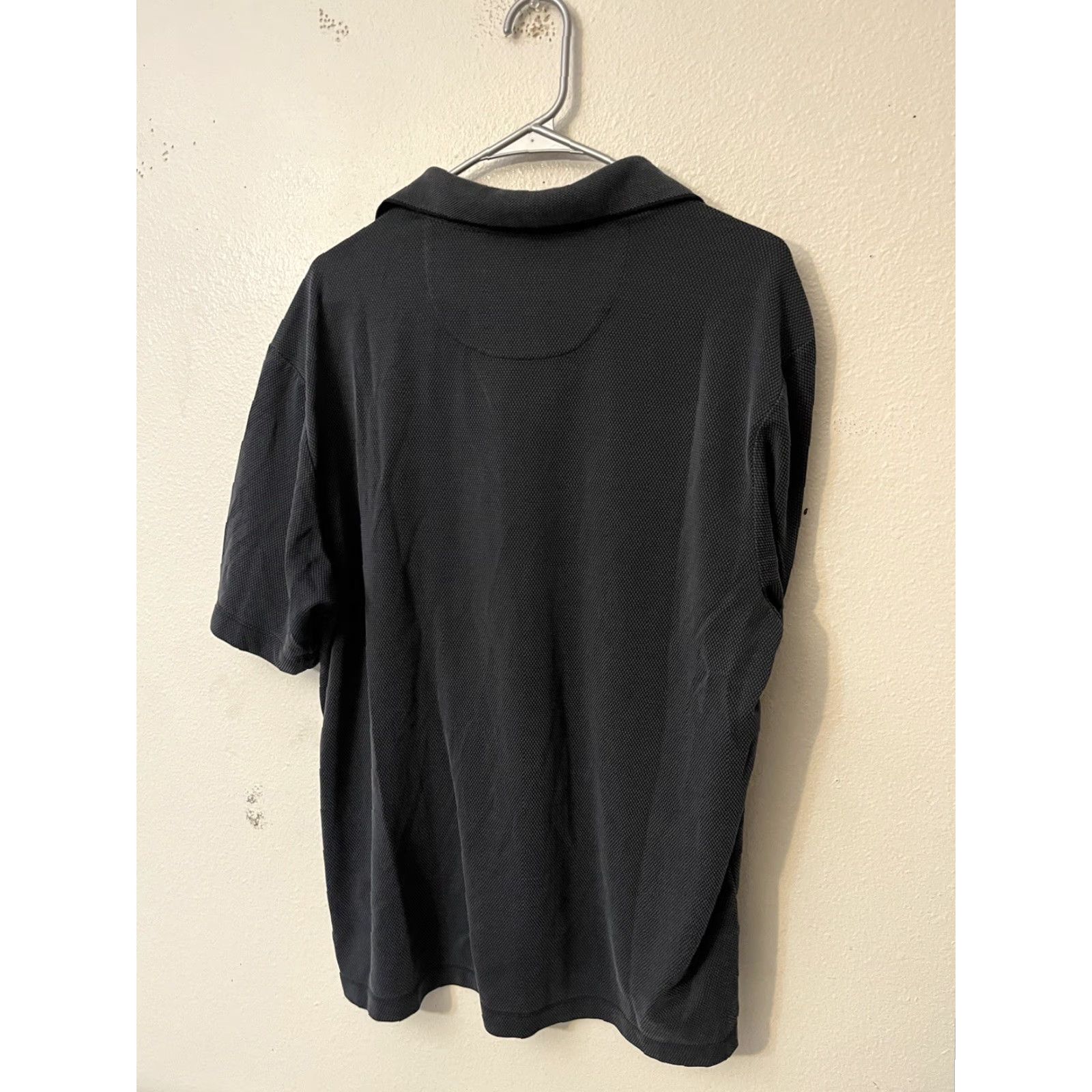 Tommy Bahama VINTAGE Tommy Bahama Mens Size Large Dark Gray Modal Polyester Blend Hawaiian Polo Size US L / EU 52-54 / 3 - 3 Thumbnail
