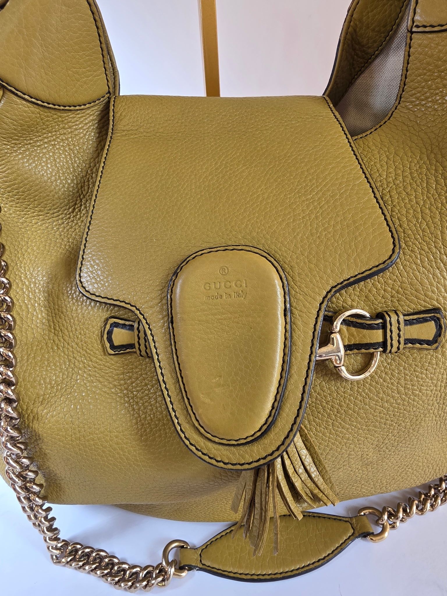 Gucci Gucci Emily Leather Bag in Green Size ONE SIZE - 9 Thumbnail