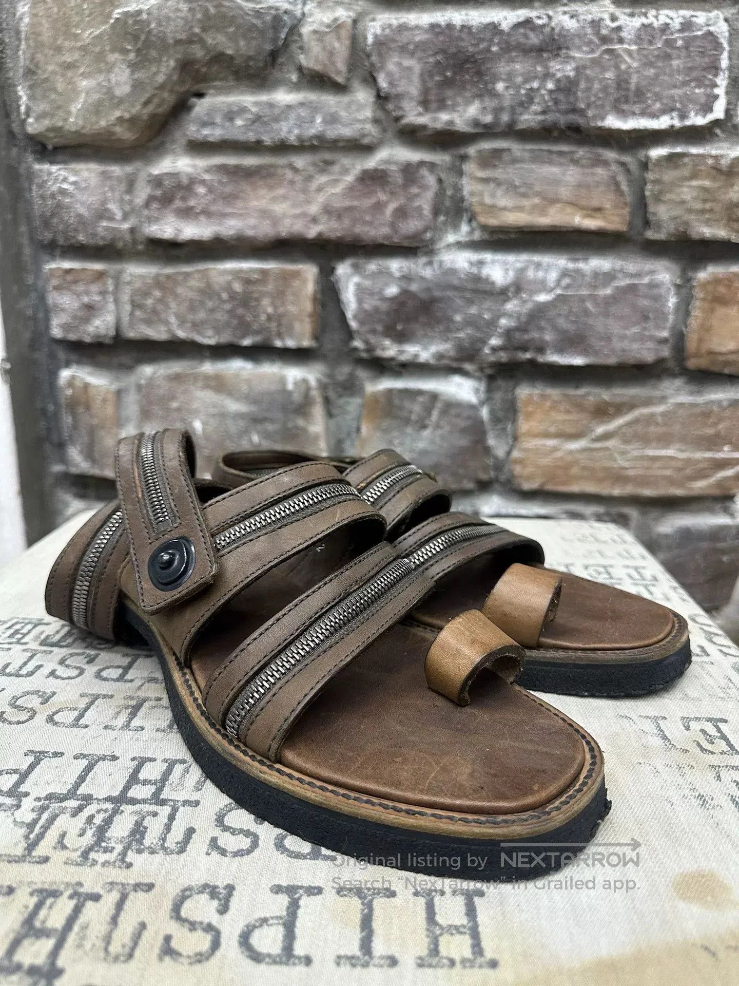 Julius Julius Zipper Strap Sandals. Size US 5 / EU 37 - 3 Thumbnail