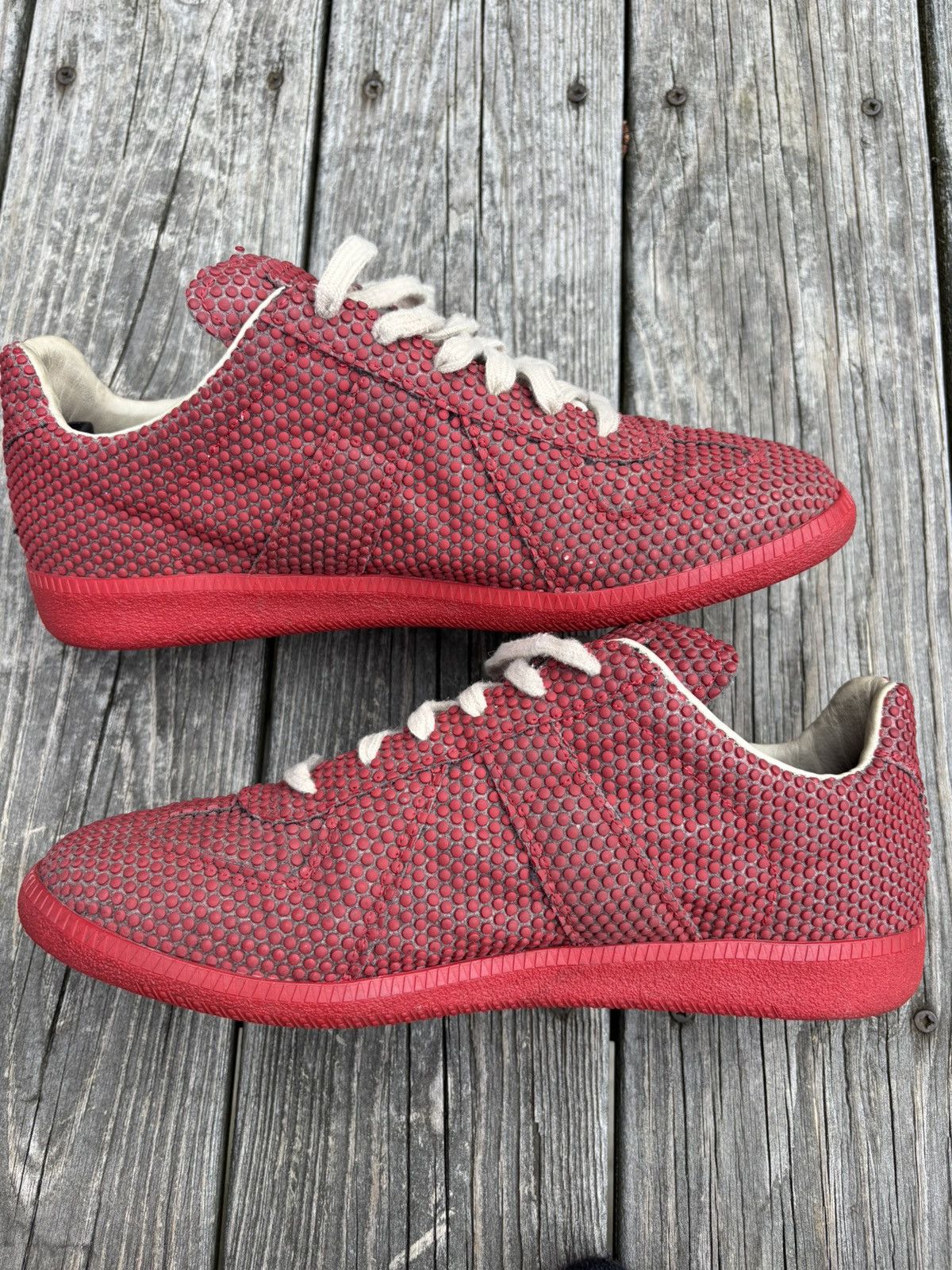 Maison Margiela Replica GAT Low Red Rubber Size US 9 / EU 42 - 3 Thumbnail