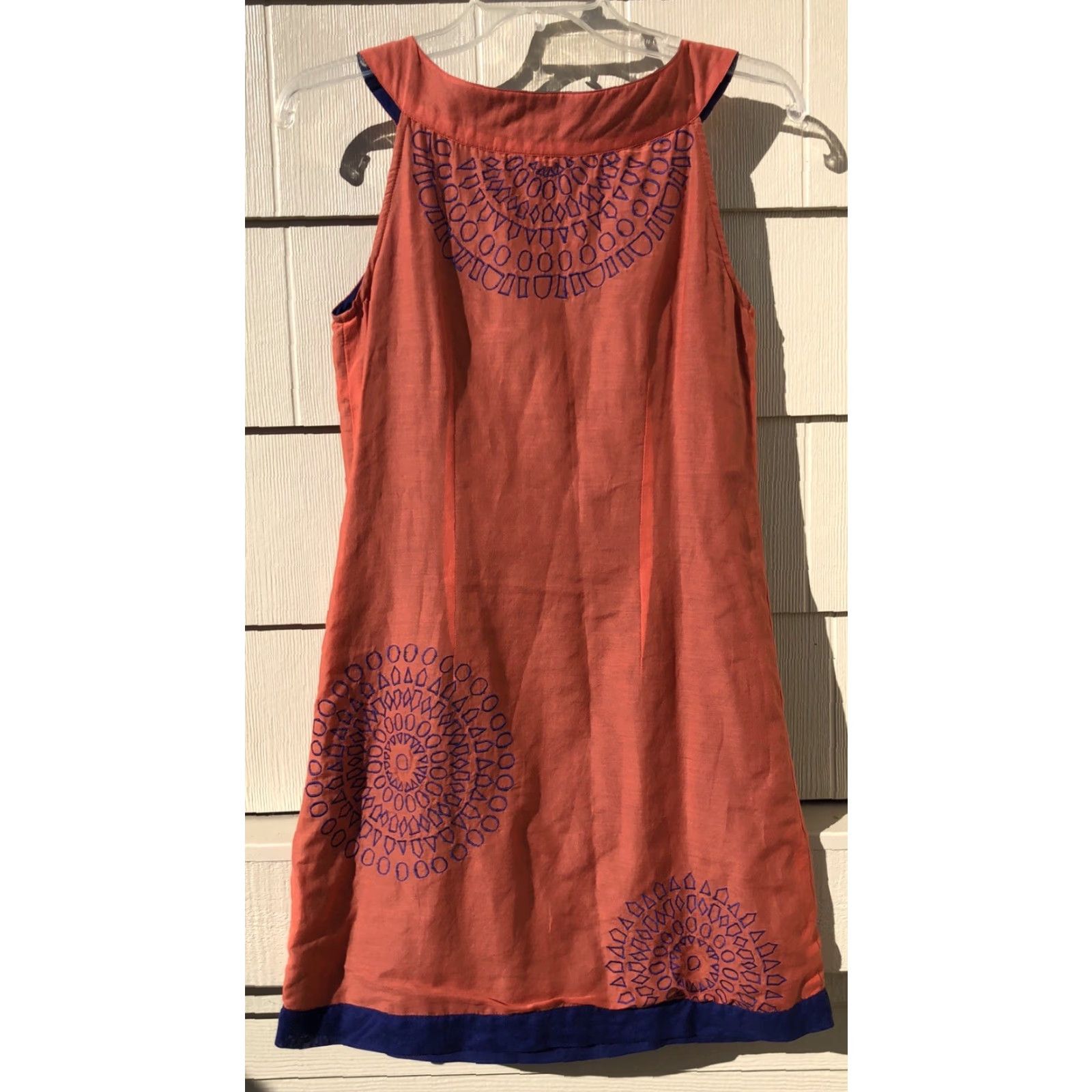Anthropologie Kas New York Anthropologie Laser Cut Embroidered Shift Dress XS Short Multicolor Embroidered Boho Women Dress Size XS / US 0-2 / IT 36-38 - 2 Thumbnail