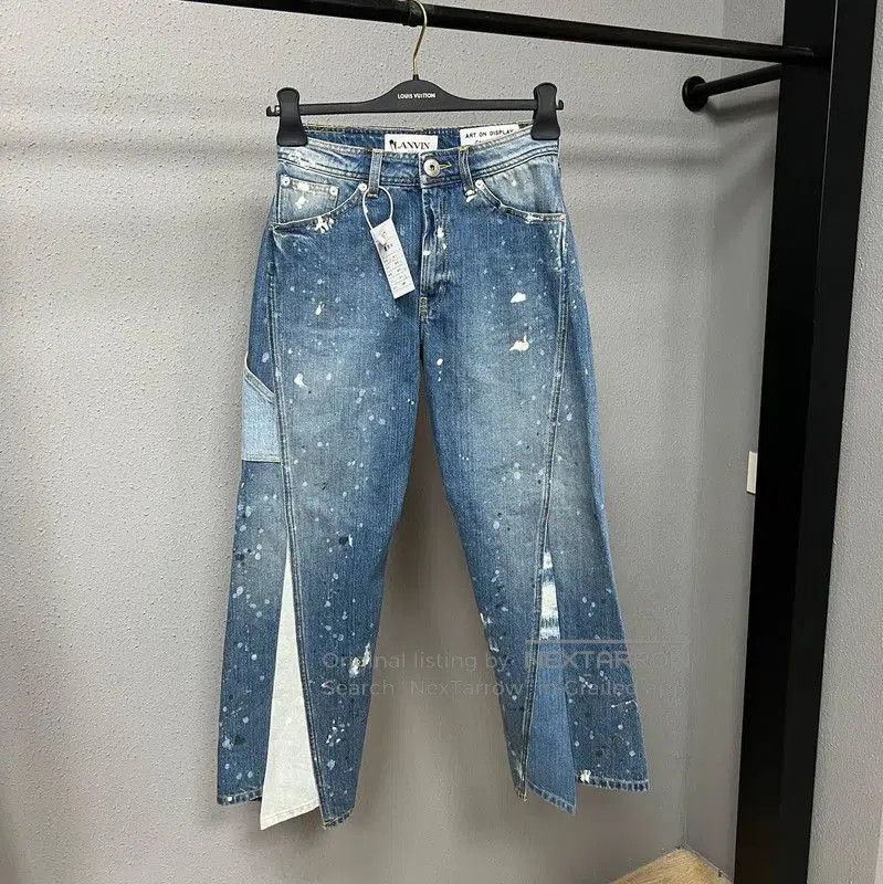 Lanvin Lanvin Vintage Blue Cotton Women's Jeans . Size 23" - 1 Thumbnail