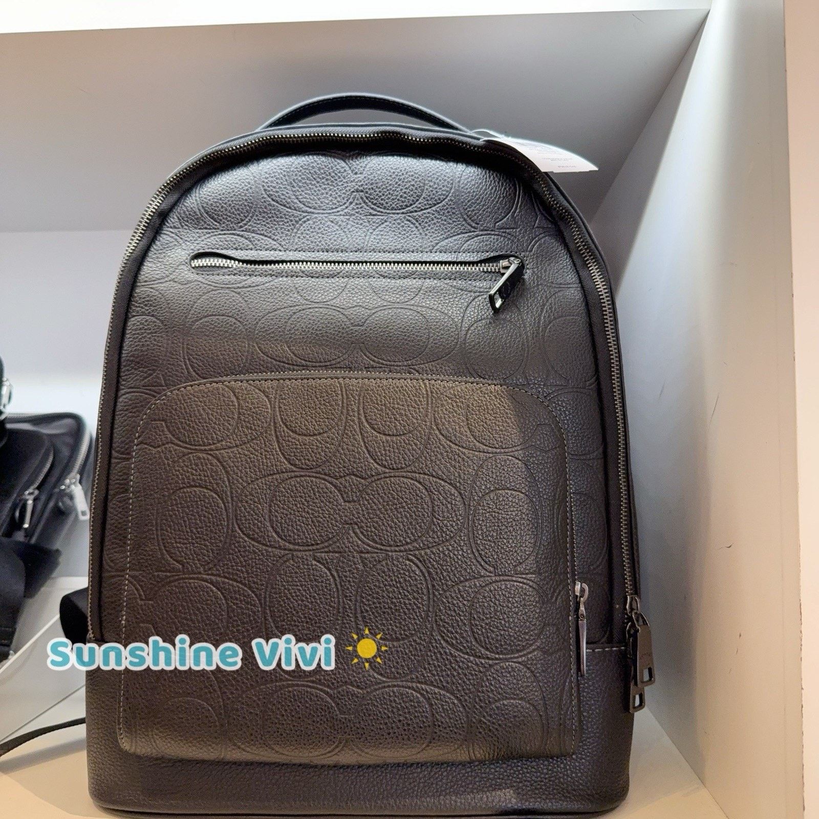 Coach NWT Coach Men’s Ethan Backpack Leather Gunmetal/Black CCF69 Size ONE SIZE - 1 Thumbnail