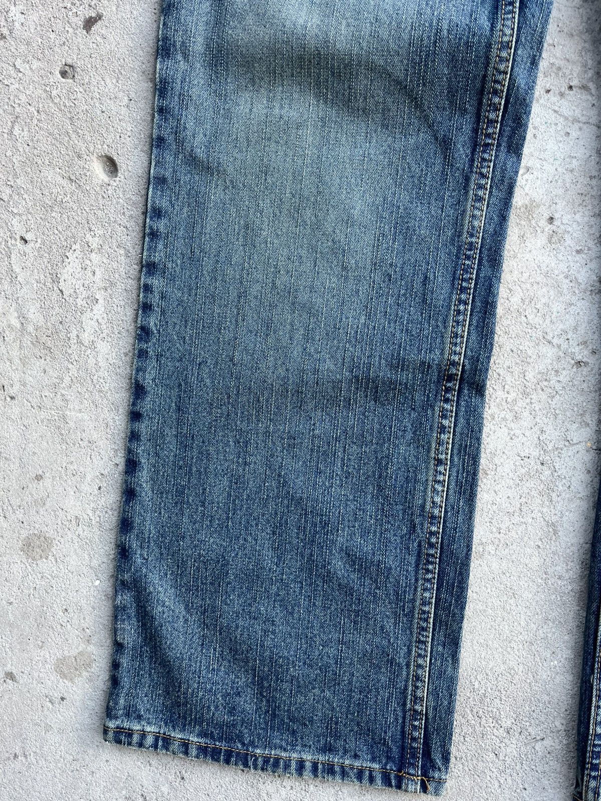If Six Was Nine × Japanese Brand × Le Grande Bleu (L.G.B.) Vintage Faded Distressed Rick Owens Style Y2K Jeans Denim Size US 34 / EU 50 - 10 Thumbnail