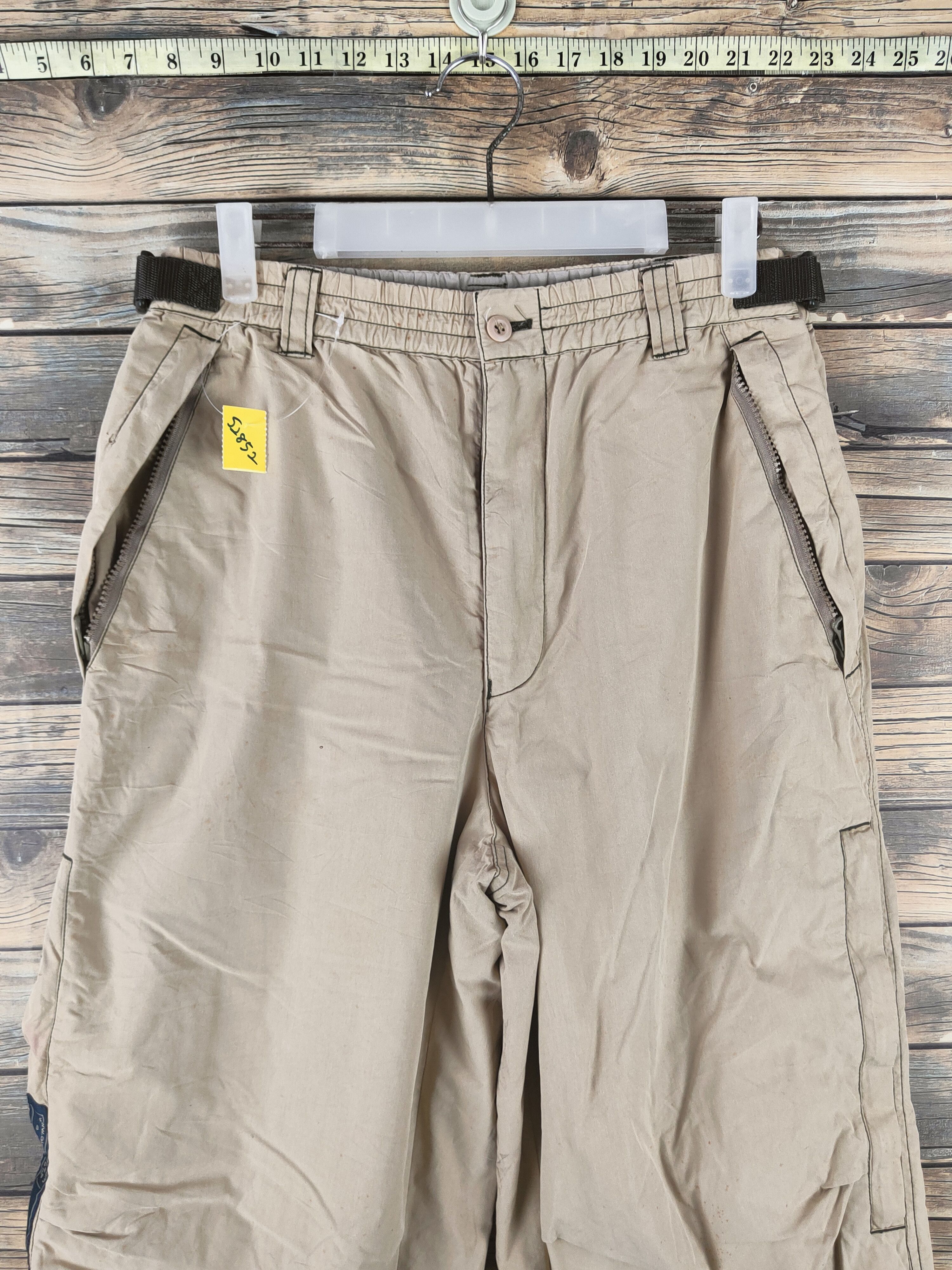 Airwalk Airwalk Beige Multipocket Cargo Pants #S2852 Size US 28 / EU 44 - 2 Thumbnail