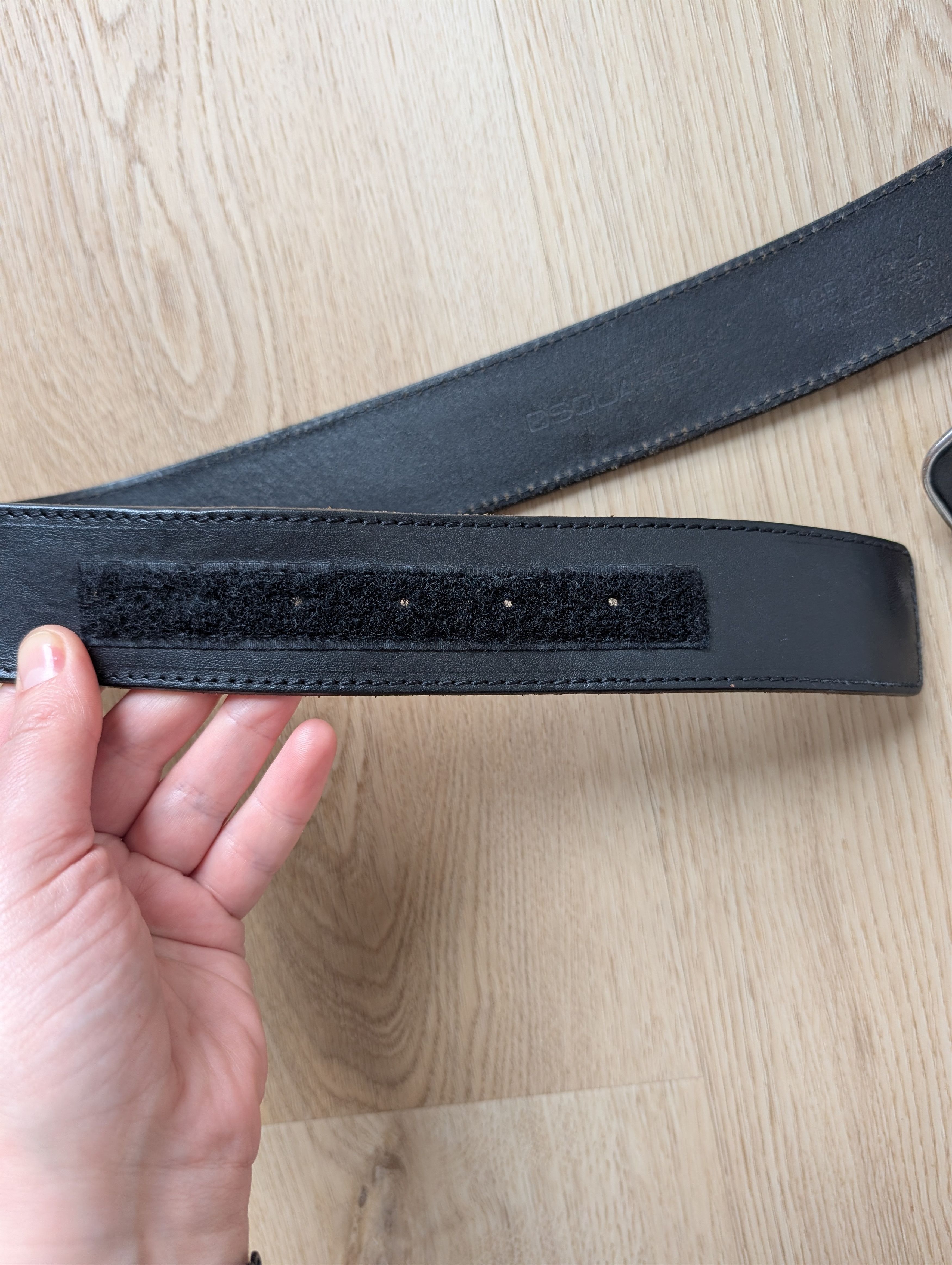 Dsquared2 Dsquared2 Vintage F$$K OFF Two Options Buckle Leather Belt Size ONE SIZE - 7 Thumbnail