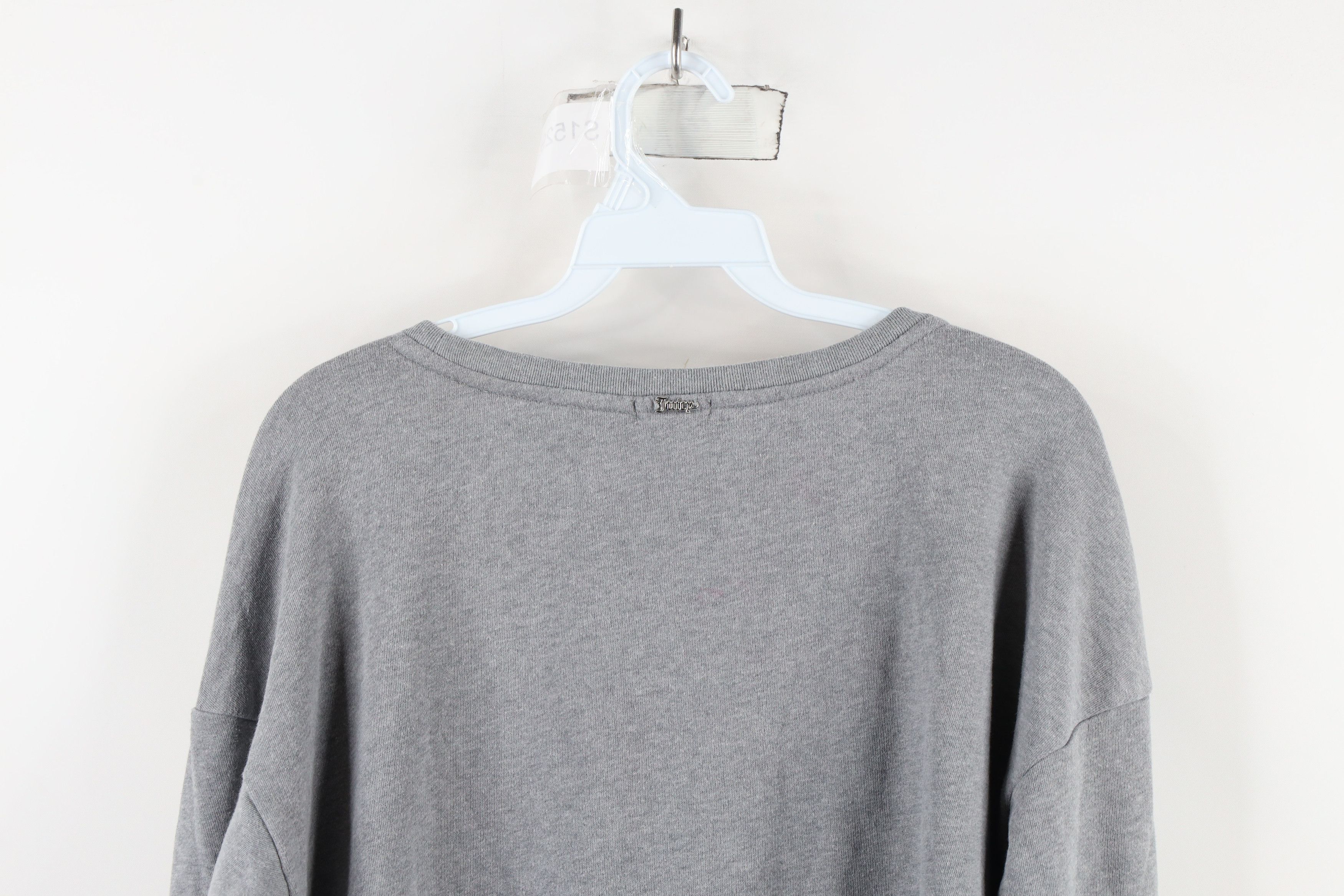 Juicy Couture × Vintage Vintage Y2K Juicy Couture Sequin Lipstick Sweatshirt Gray Size XL / US 12-14 / IT 48-50 - 14 Thumbnail