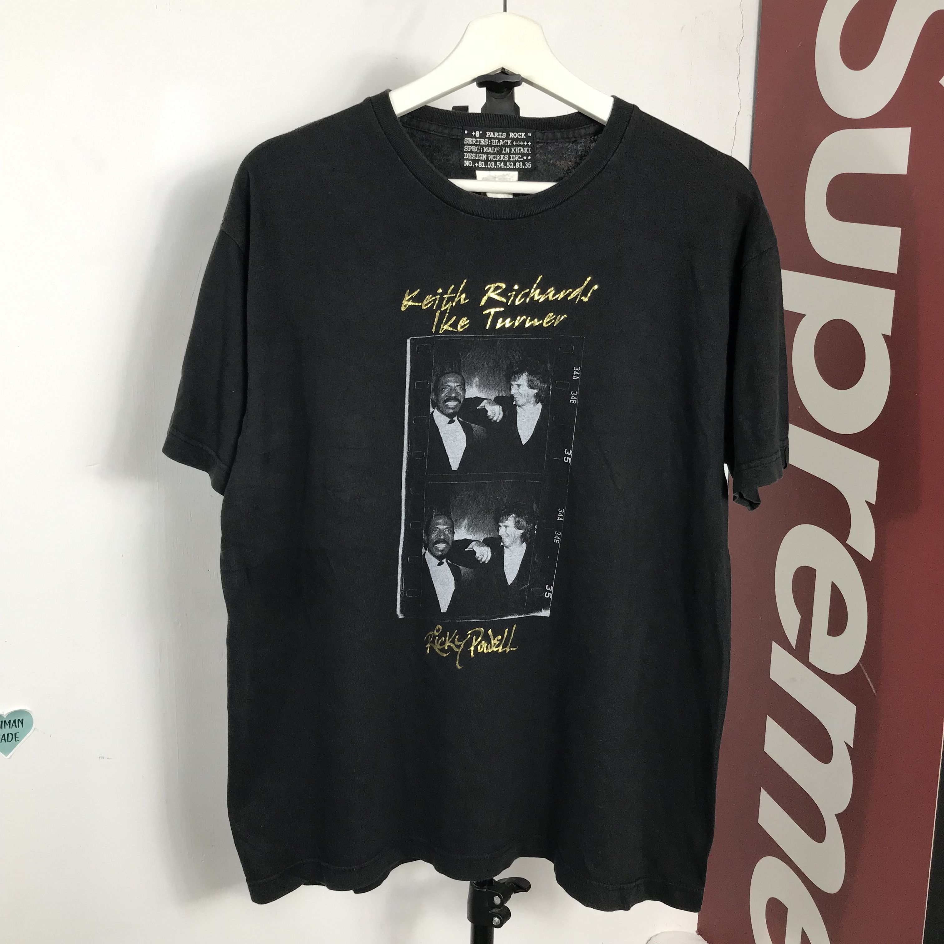 Band Tees Vintage Big L keith richards NYC With Ricky Powell phototee Size US L / EU 52-54 / 3 - 1 Thumbnail