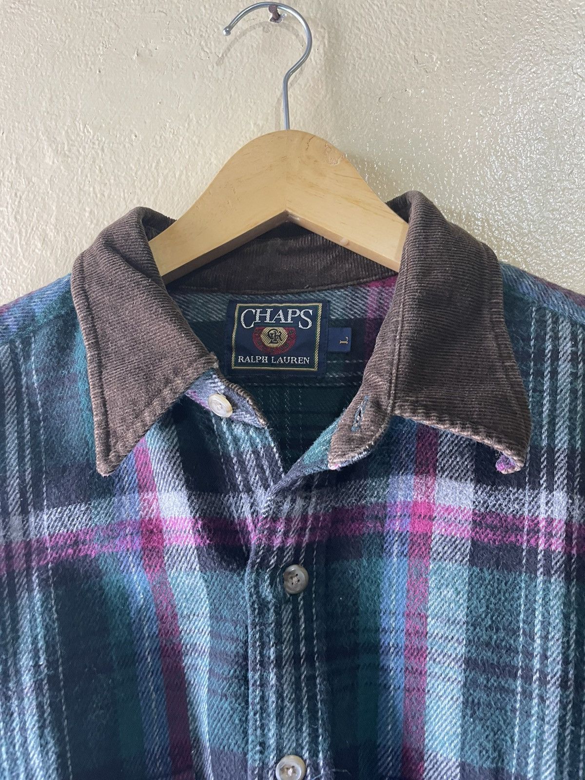 Chaps Ralph Lauren Vintage Chaps Ralph Lauren Flannel Shirt Size US L / EU 52-54 / 3 - 4 Thumbnail