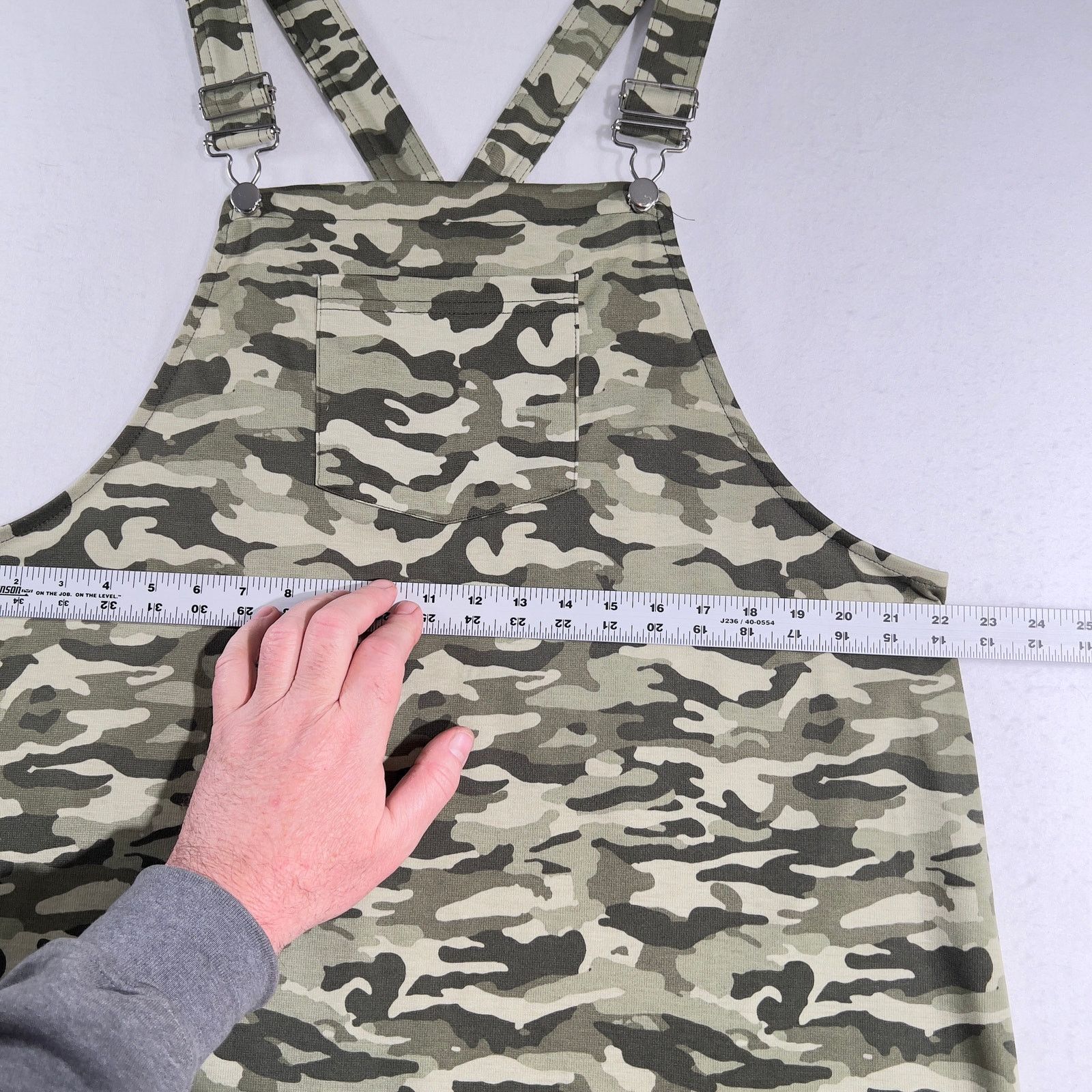 Other Jolie & Joy Camouflage Overalls Tunic Top Woman's 1X Green Size XL / US 12-14 / IT 48-50 - 6 Thumbnail
