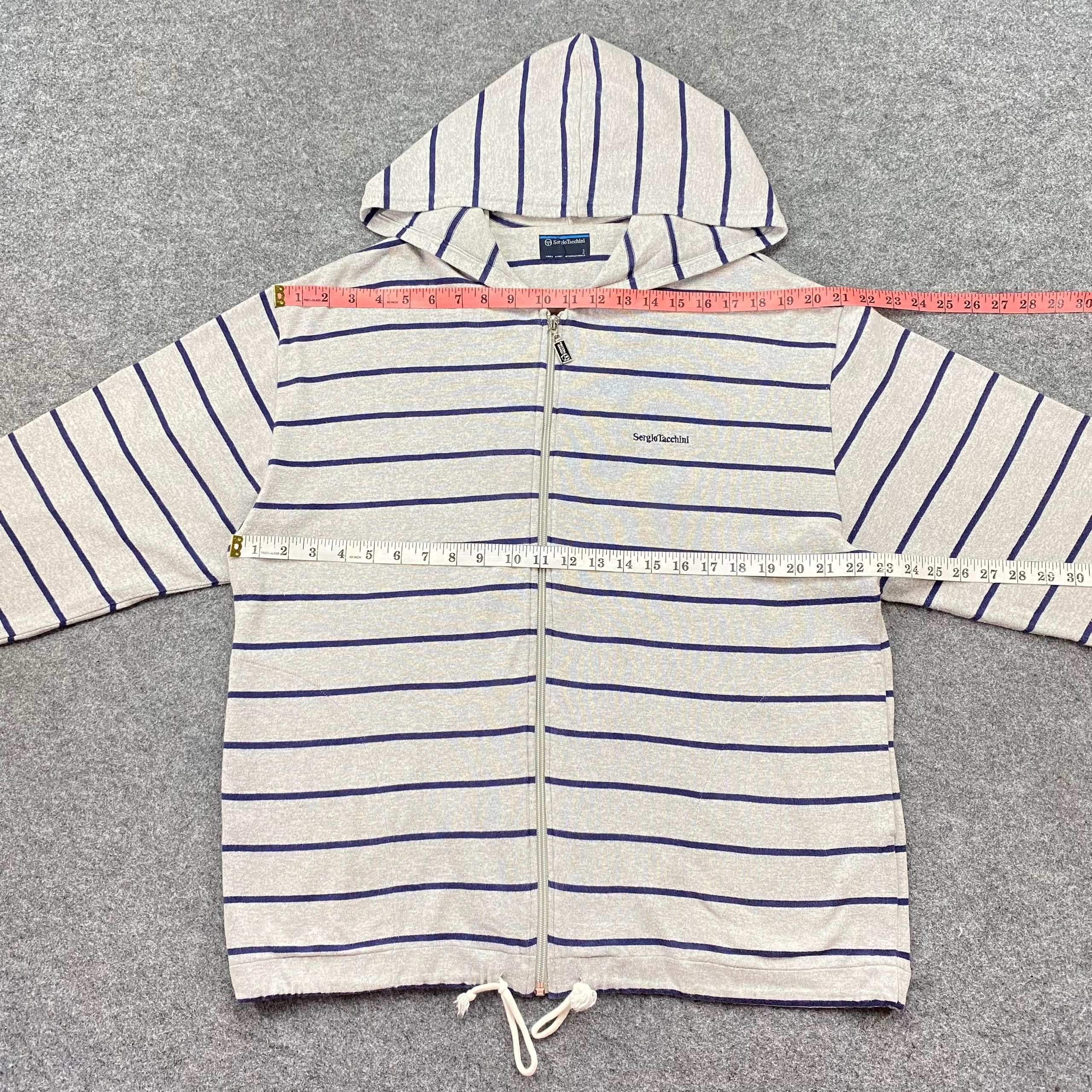 Sergio Tacchini Vintage Sergio Tacchini Stripe Zipper Jacket Size US L / EU 52-54 / 3 - 3 Thumbnail
