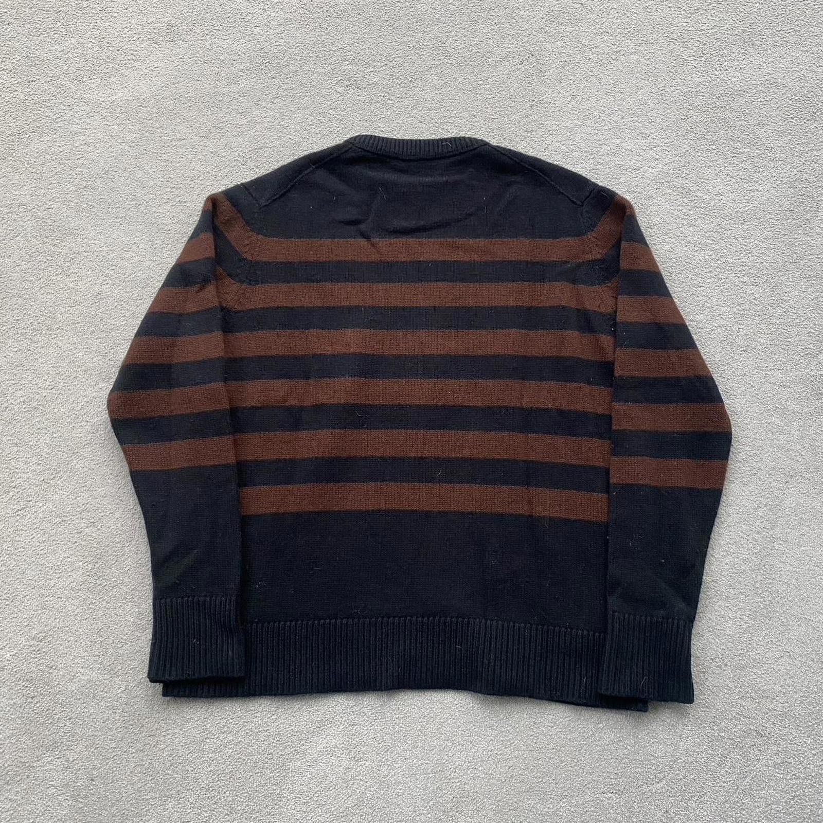 Acne Studios Acne Studios Face Wool Striped Knit Crewneck Jumper Sweater Size US S / EU 44-46 / 1 - 4 Thumbnail