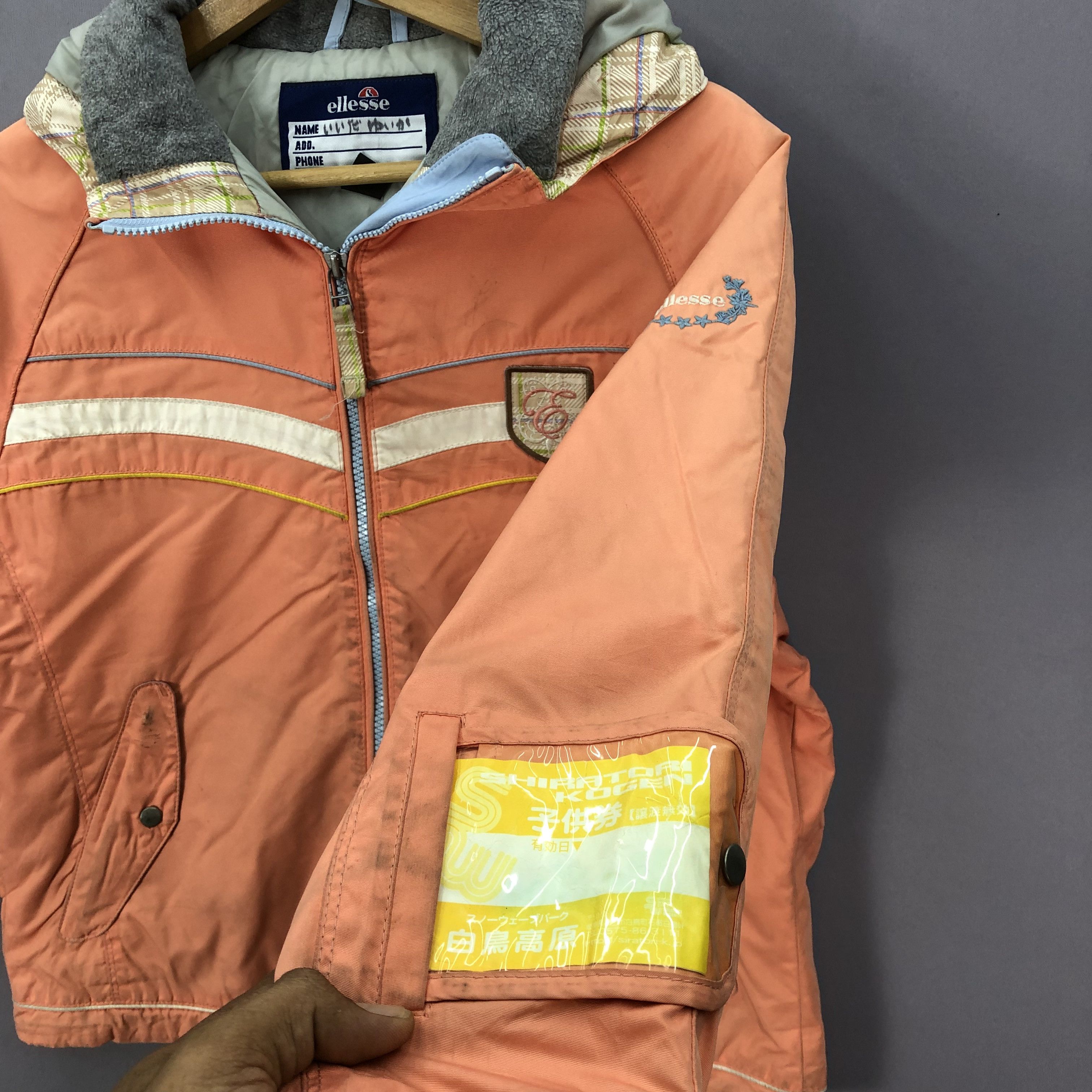 Ellesse × Vintage Vintage 90s Ellesse Hoodie Windbreaker Zipper Jacket Size S / US 4 / IT 40 - 6 Thumbnail