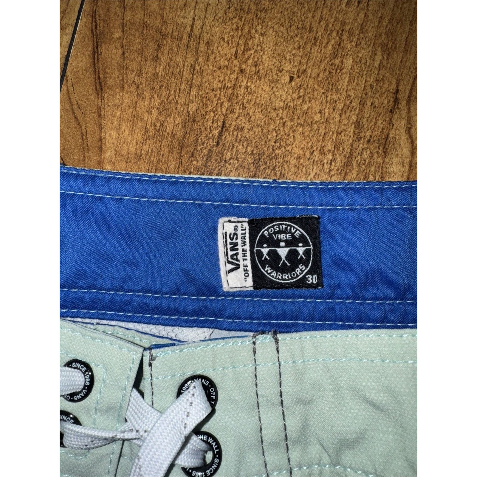 Vans Vans Board Shorts Swim Trunks Size 30 Blue Size US 30 / EU 46 - 3 Thumbnail