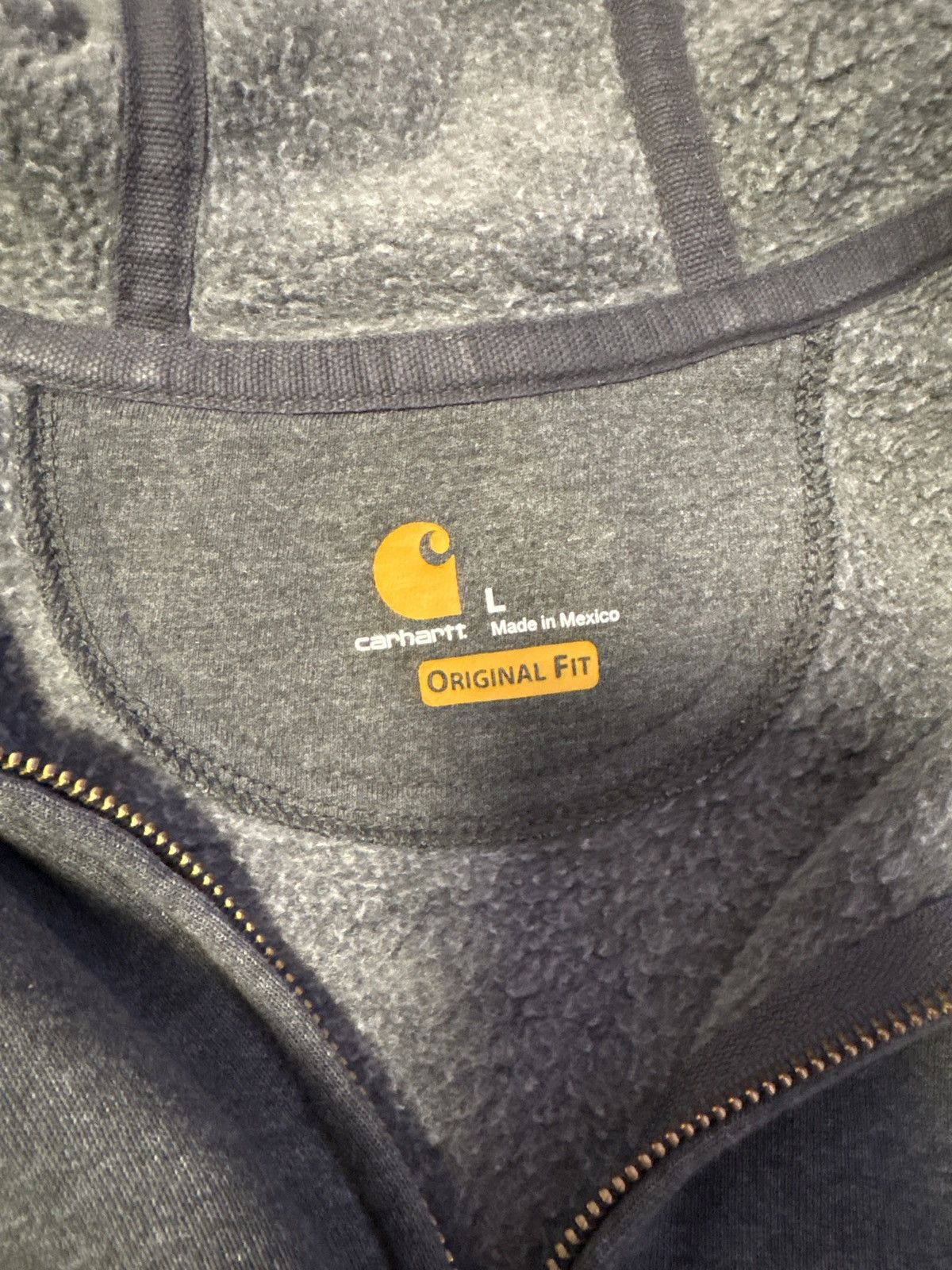 Carhartt Grey Carhartt Zip Hoodie Size US L / EU 52-54 / 3 - 3 Thumbnail