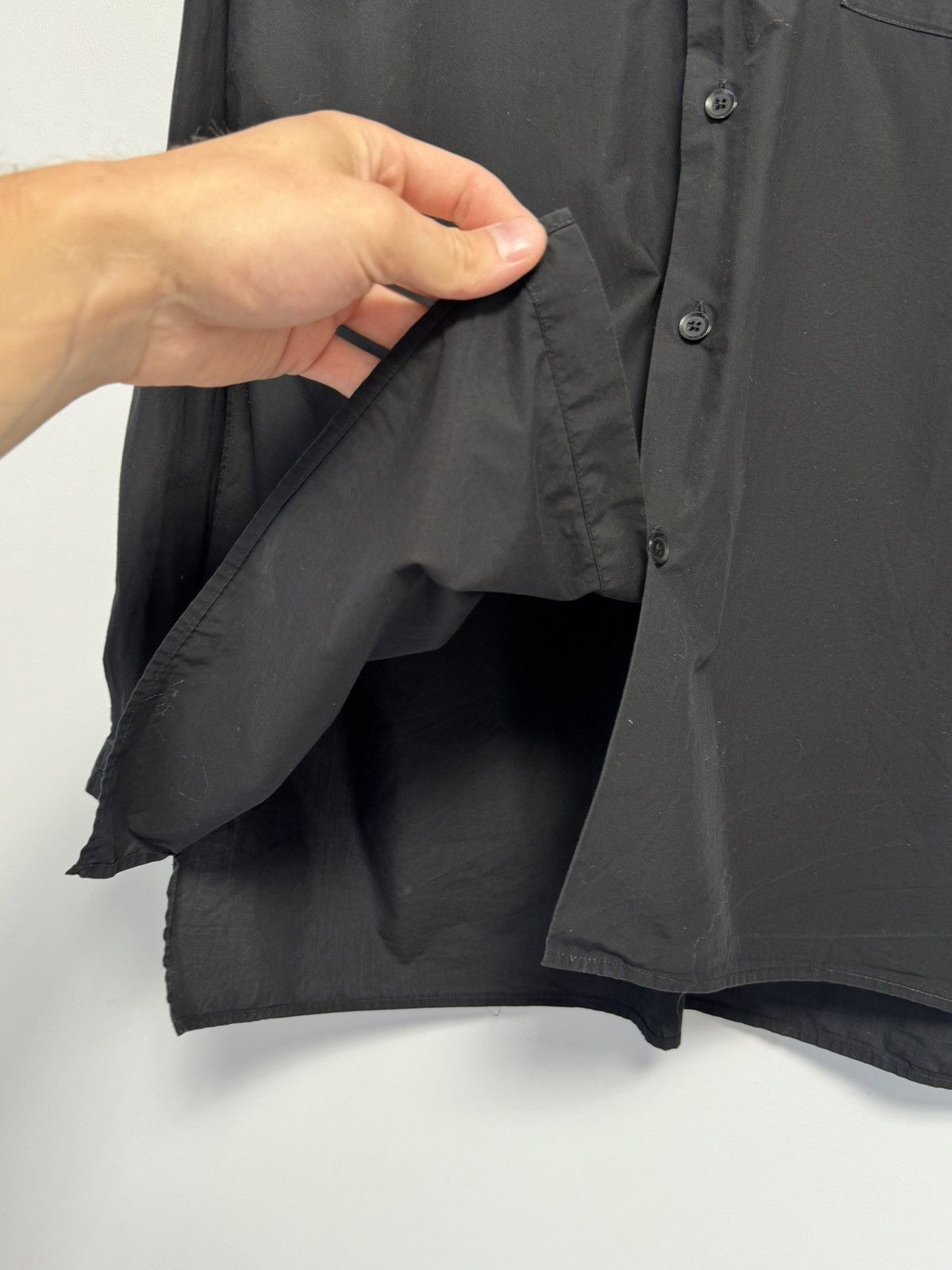 Yohji Yamamoto Yohji Yamamoto Button Men’s T-Shirt Up Cotton Size US L / EU 52-54 / 3 - 9 Thumbnail