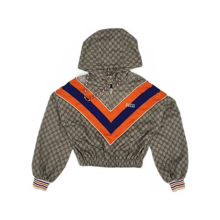 Gucci Gucci SS23 Striped Logo Embroidered Hoodie-2507 Size S / US 4 / IT 40 - 8 Thumbnail