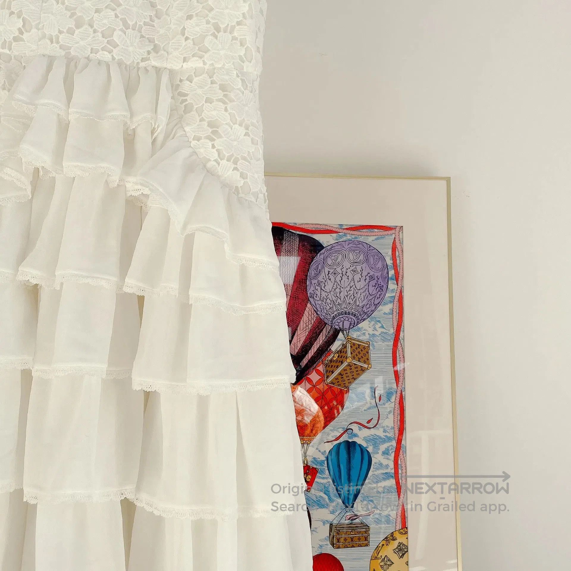 Other Bora Aksu White Lace Tulle Cake Dress. Size S / US 4 / IT 40 - 4 Thumbnail