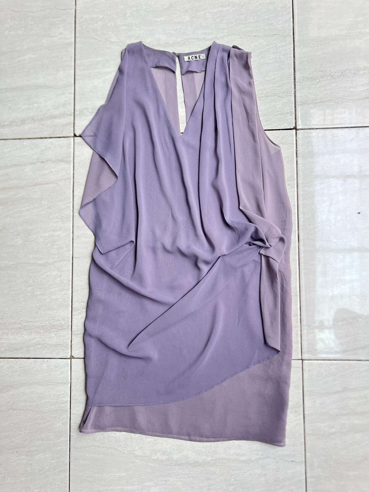 Acne Studios ACNE Purple Midi Dress Size S / US 4 / IT 40 - 6 Thumbnail