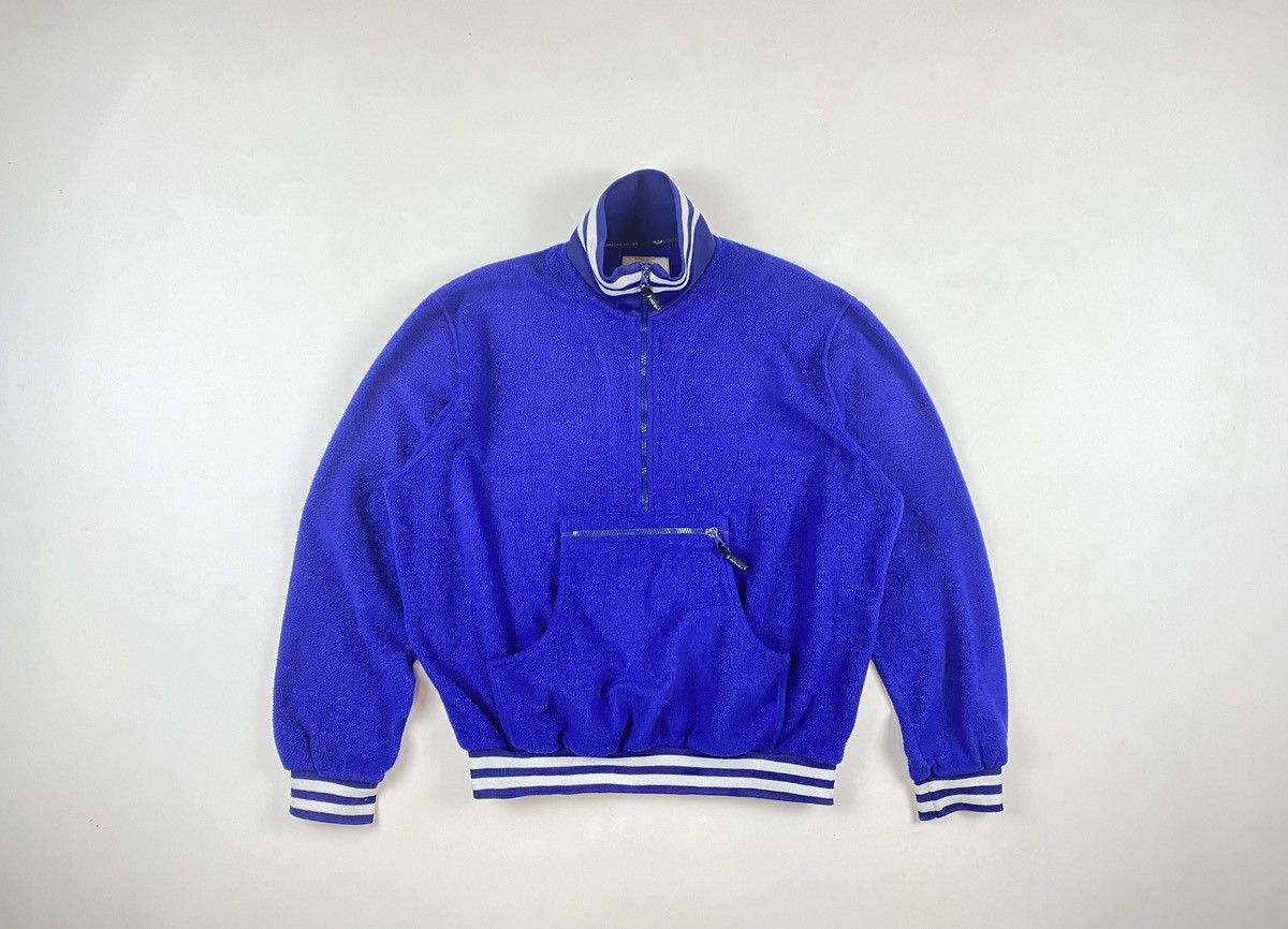 Emporio Armani Armani Fleece Jacket Jeans Big Logo Half Zip Archive Size US L / EU 52-54 / 3 - 2 Thumbnail