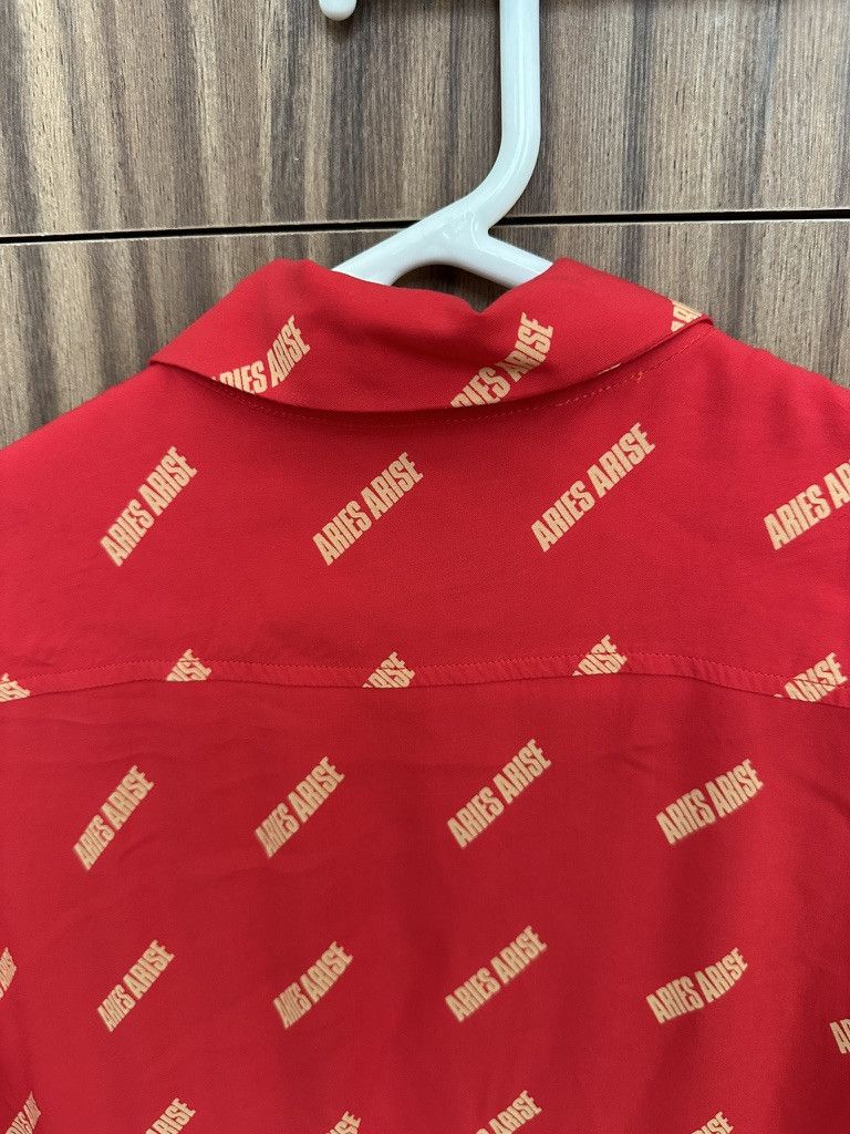 Aries Aries Arise All-Over Logo Red Bowling Shirt Size US S / EU 44-46 / 1 - 7 Thumbnail