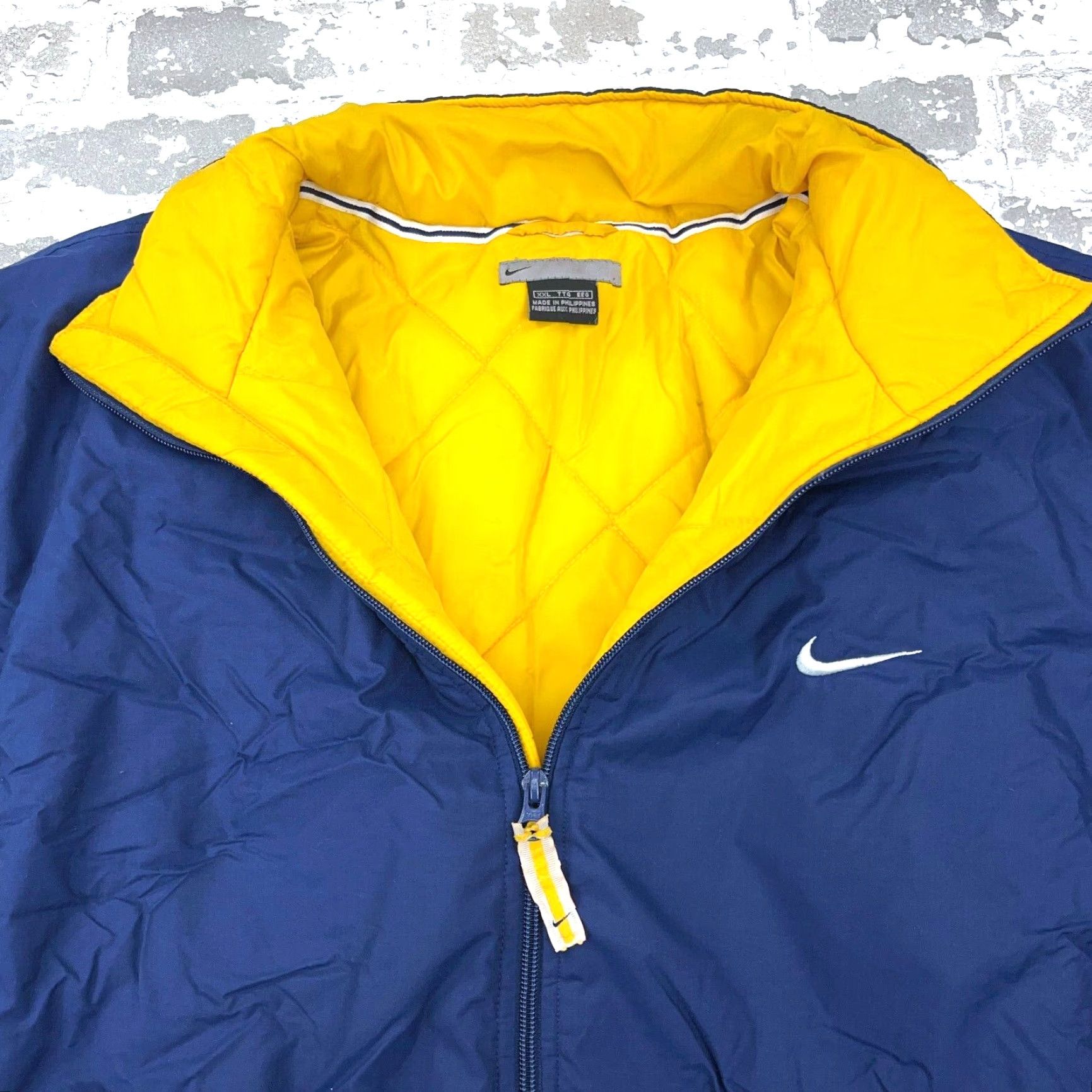 Nike Vintage Nike Jacket Men 2XL Blue Puffer Coat Winter Coat Heavy Retro 80s 90s Logo Zipper Full Zip Casual Sports Jacket Mens Size US XXL / EU 58 / 5 - 3 Thumbnail