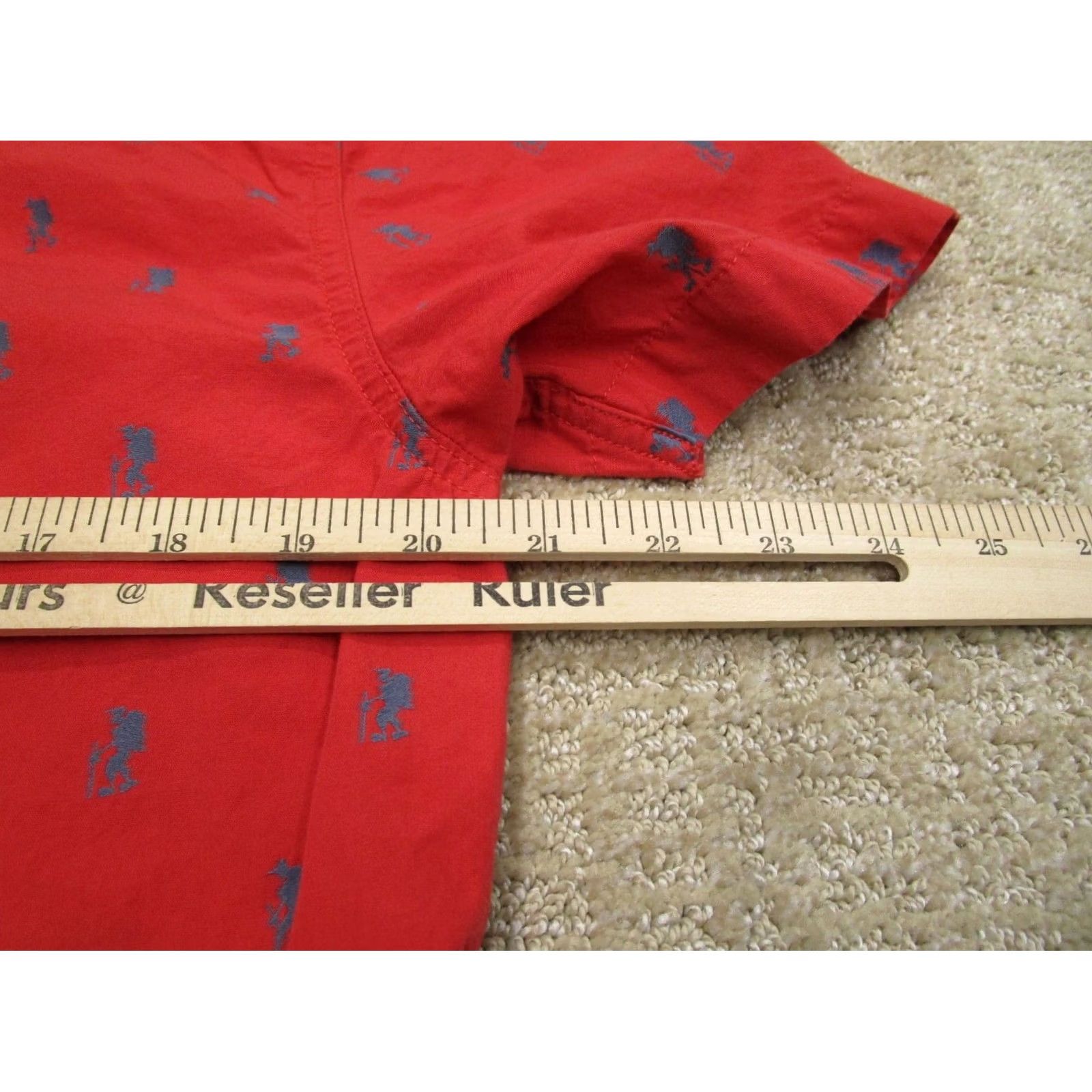 The North Face The North Face Shirt Men Medium Red Short Sleeve All Over Print AOP Collared Button-Up Size US M / EU 48-50 / 2 - 5 Thumbnail