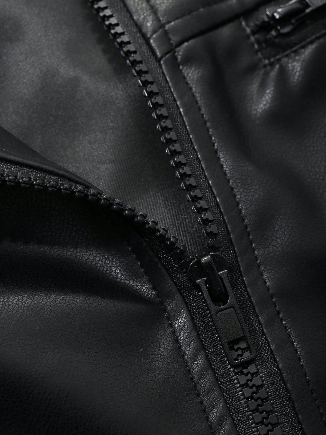Other Women Black Cropped Real Cowhide Leather Jacket Size S / US 4 / IT 40 - 7 Thumbnail