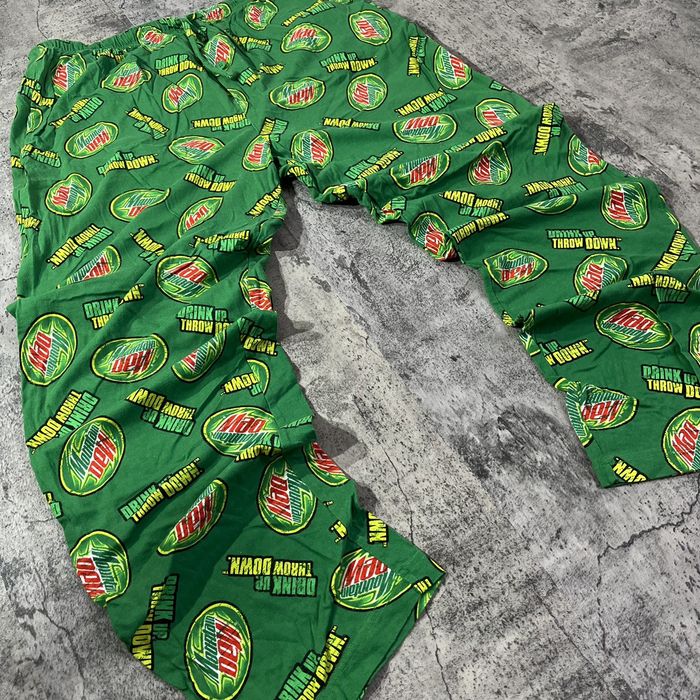 Vintage Crazy Vintage Y2K Mountain Dew Baggy Sweatpants Wide Leg | Grailed