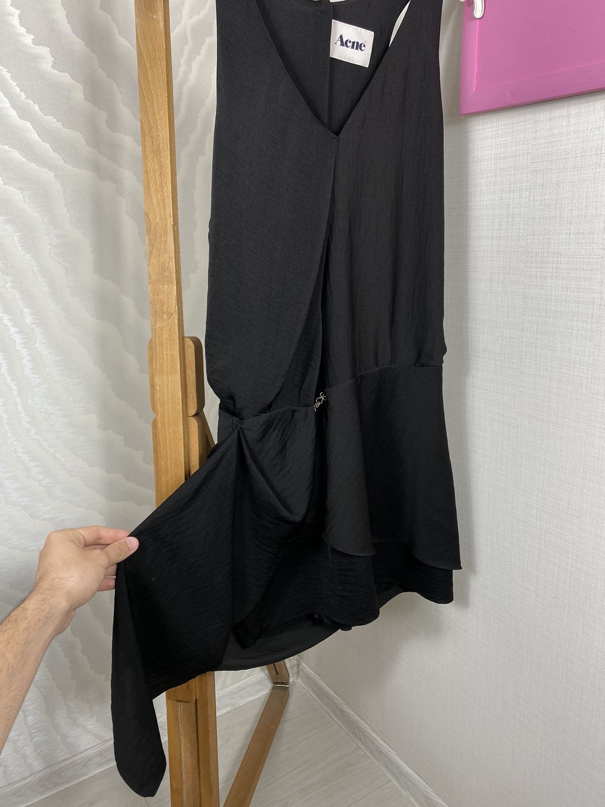 Acne Studios Acne Satin Asymmetrical Dress Size M / US 6-8 / IT 42-44 - 4 Thumbnail