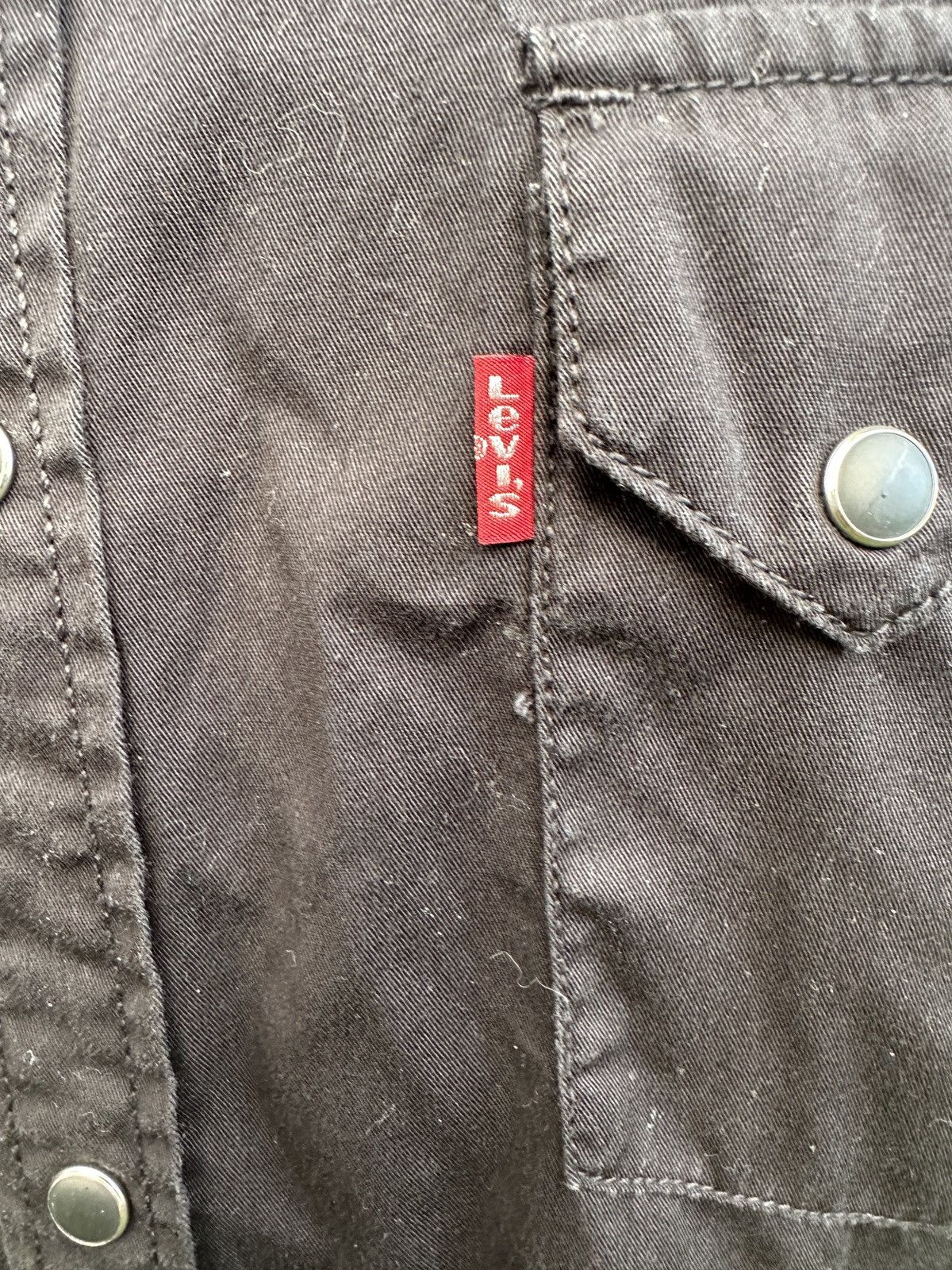Levi's Levi's Shirt 100% Cotton Black Long Sleeve Men's Medium Size US M / EU 48-50 / 2 - 4 Thumbnail