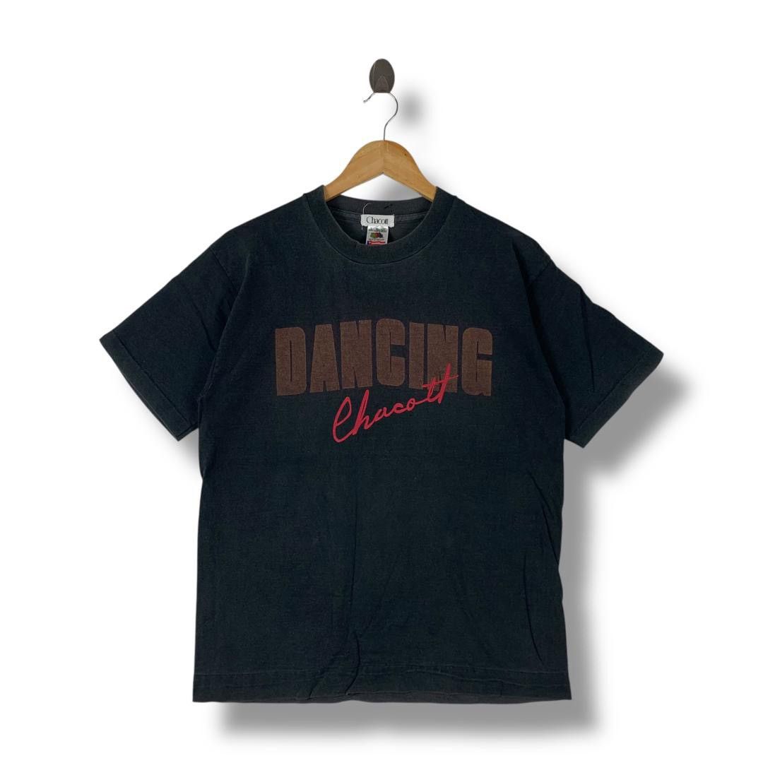 Fruit Of The Loom Vintage DANCING CHACOAT art spellout printed tees Size US L / EU 52-54 / 3 - 1 Thumbnail