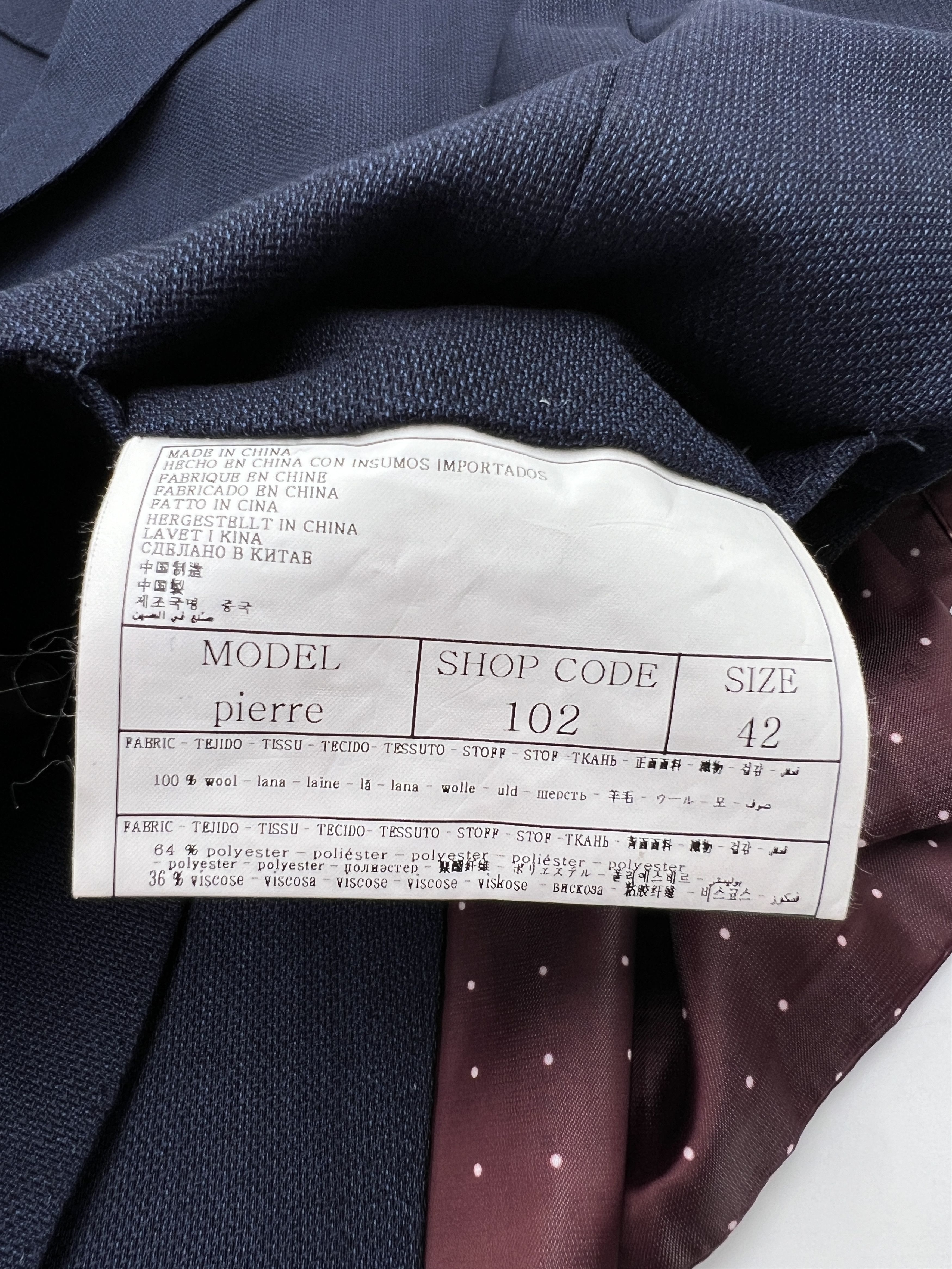 Suitsupply Washington Wool Formal Blazer Waistcoat Suit EU:42;UK/US:32R Size 34R - 13 Thumbnail