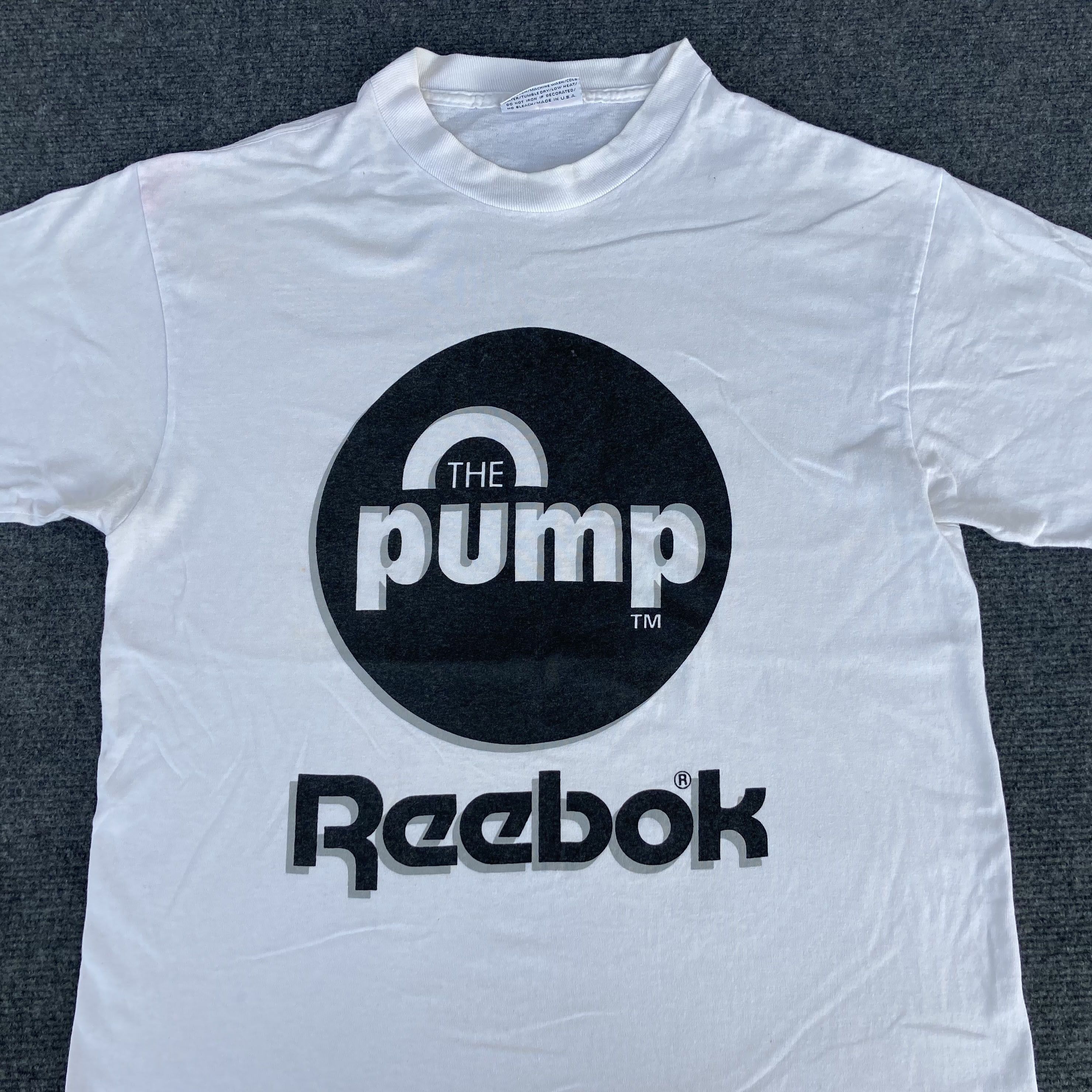 Reebok × Vintage Vtg Reebok The Pump Basketball Streetwear 90s T shirt Size US M / EU 48-50 / 2 - 2 Thumbnail