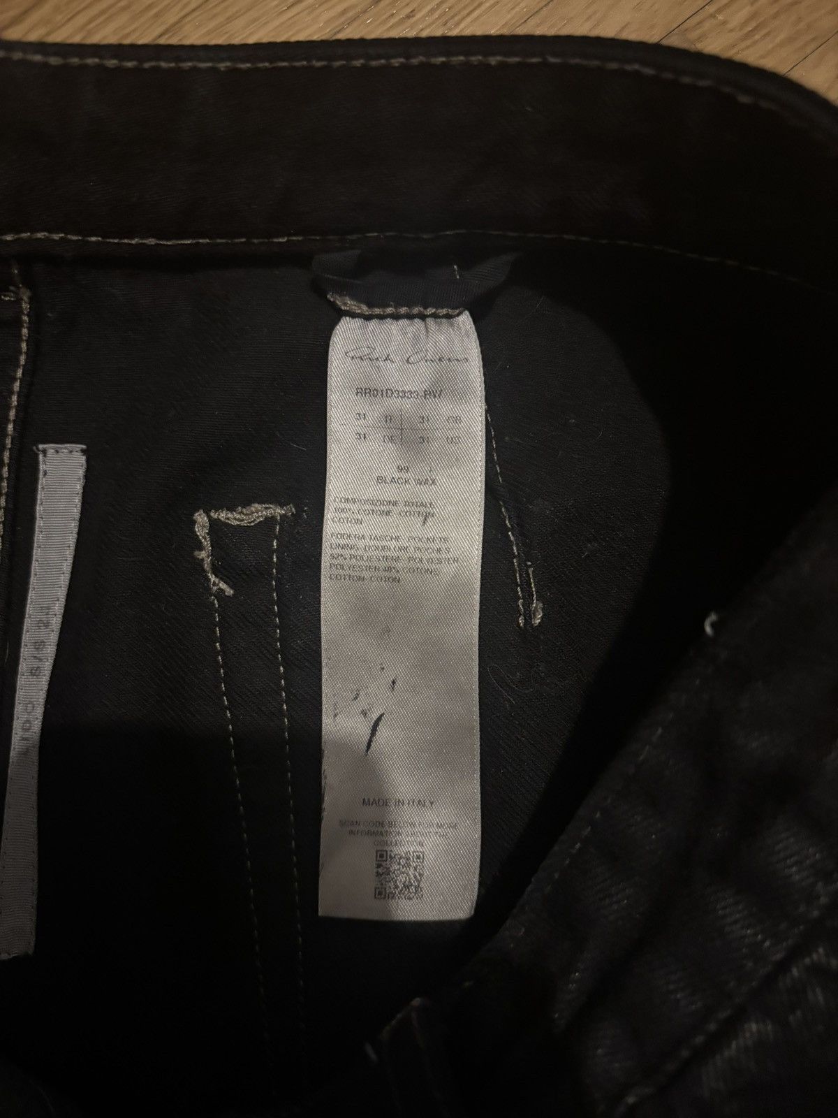 Rick Owens Rick Owens Waxed Denim Size US 31 - 3 Thumbnail