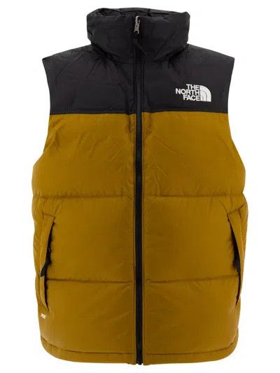 The North Face o1s22i1n1124 Puffer Down Vest in Mustard Black Size US XL / EU 56 / 4 - 1 Thumbnail