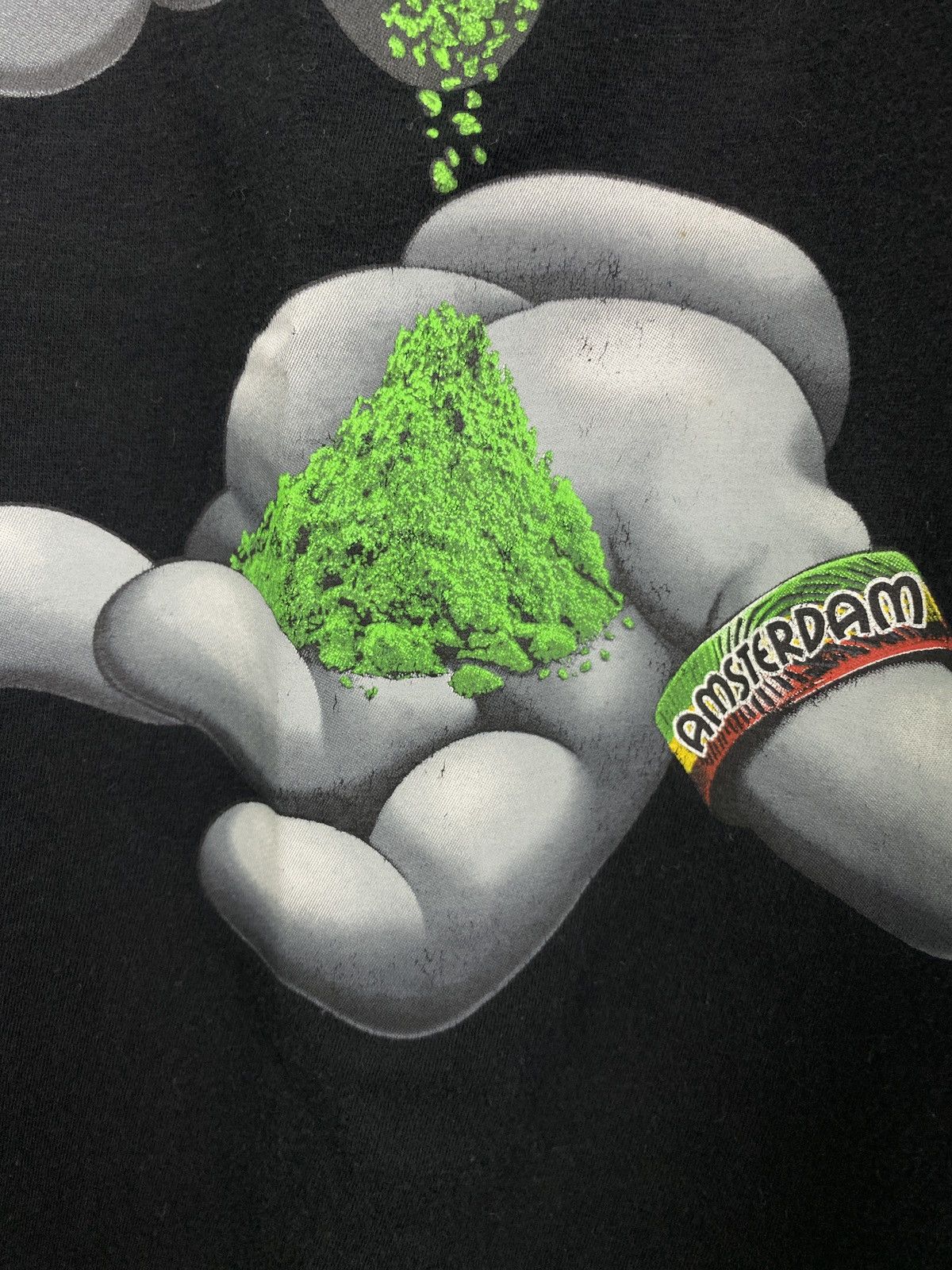 Vintage Y2K Amsterdam Marijuana Cannabis T-Shirt Rare Retro Hype Size US XL / EU 56 / 4 - 5 Thumbnail
