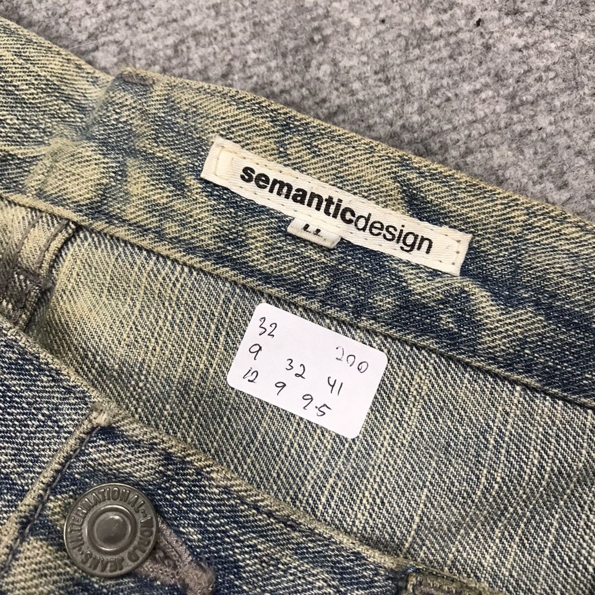 Japanese Brand SEMANTICDESIGN JAPAN DENIM BAGGY BOOT CUT PANTS Size US 32 / EU 48 - 14 Thumbnail