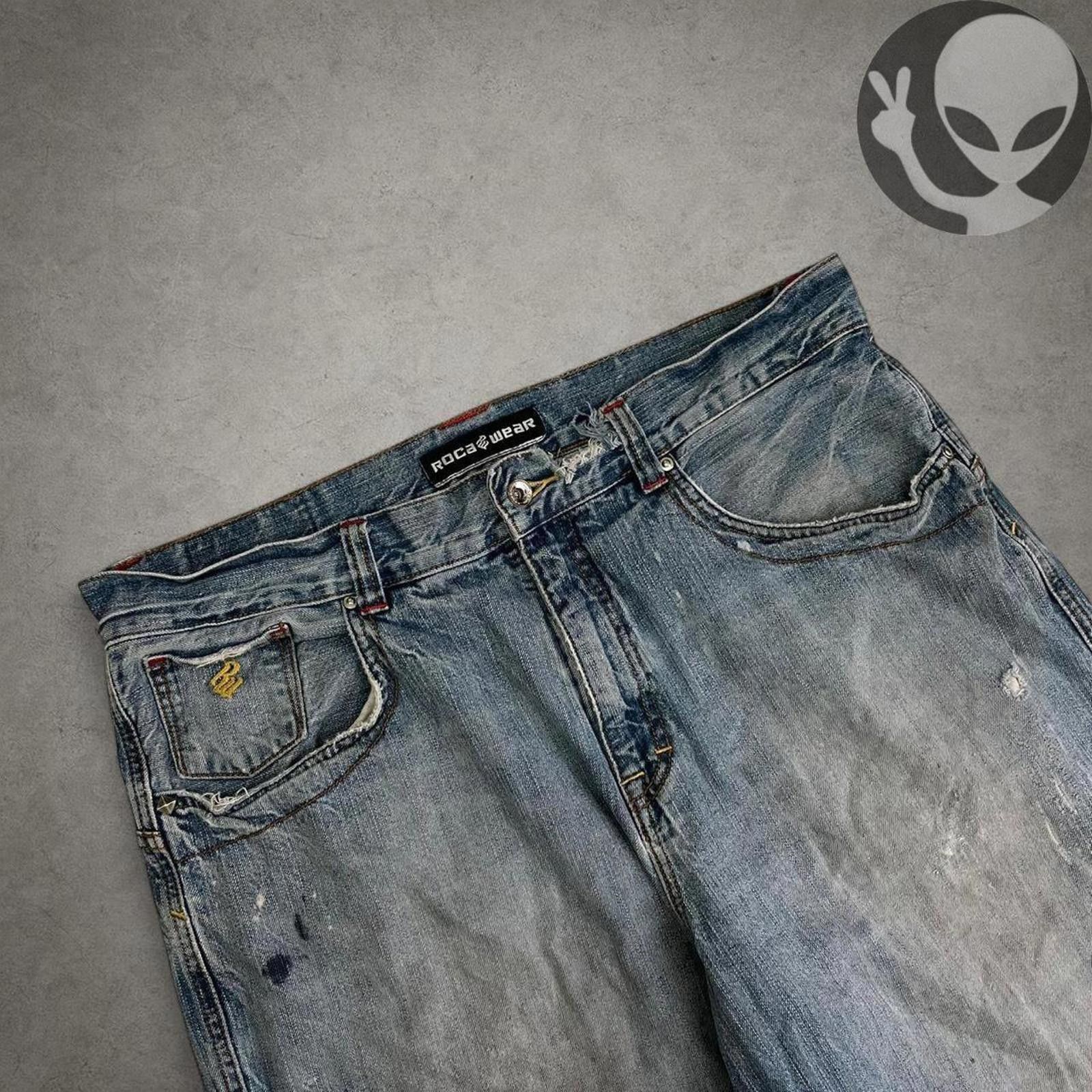 Rocawear Roca Wear Denim Shorts adult 38 blue vintage streetwear Size US 38 / EU 54 - 5 Thumbnail