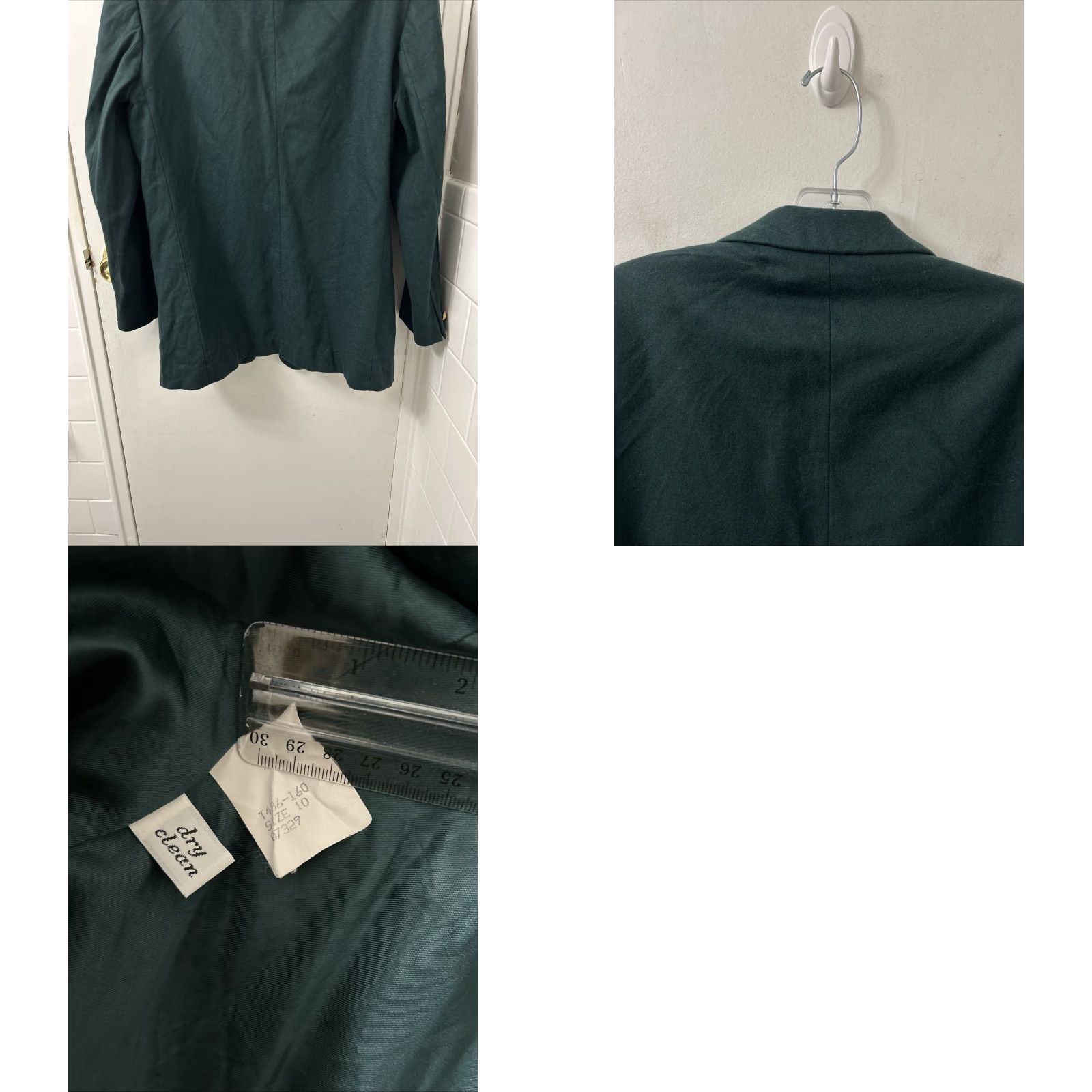 Pendleton VINTAGE Pendleton Blazer Jacket Womens Size 10 100% Wool Made in USA Green Notch Lapel One-Button Size L / US 10 / IT 46 - 8 Thumbnail