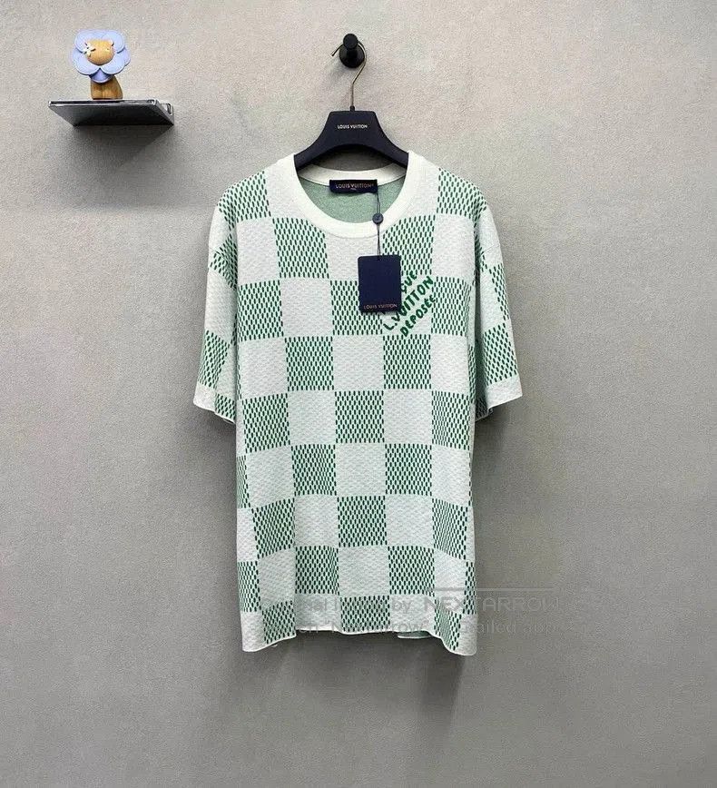 Louis Vuitton Louis Vuitton Green Checkerboard Tee. Size US L / EU 52-54 / 3 - 2 Thumbnail
